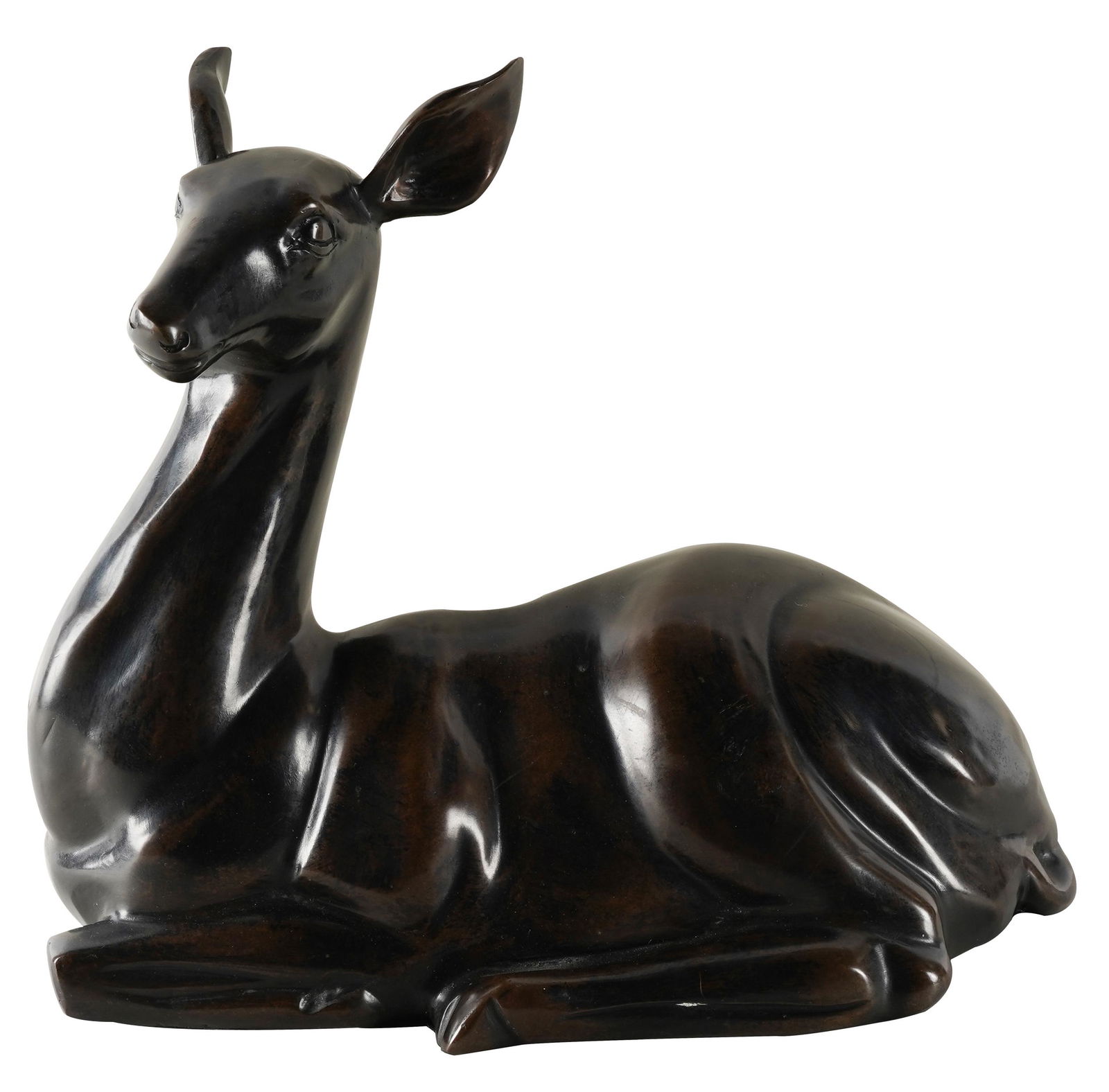 CONTINENTAL BRONZE FIGURE OF A DEER (1 of 7)