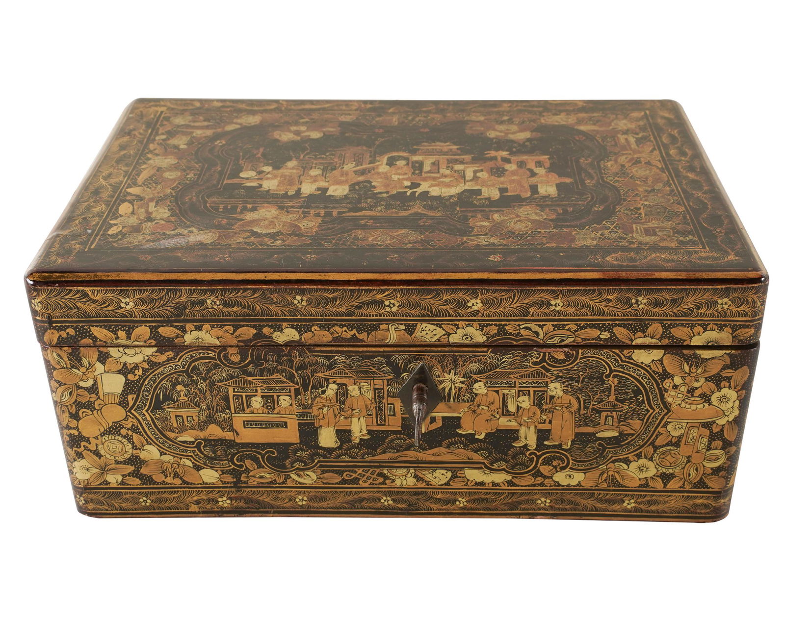 CHINESE EXPORT LACQUERED BOX (1 of 7)