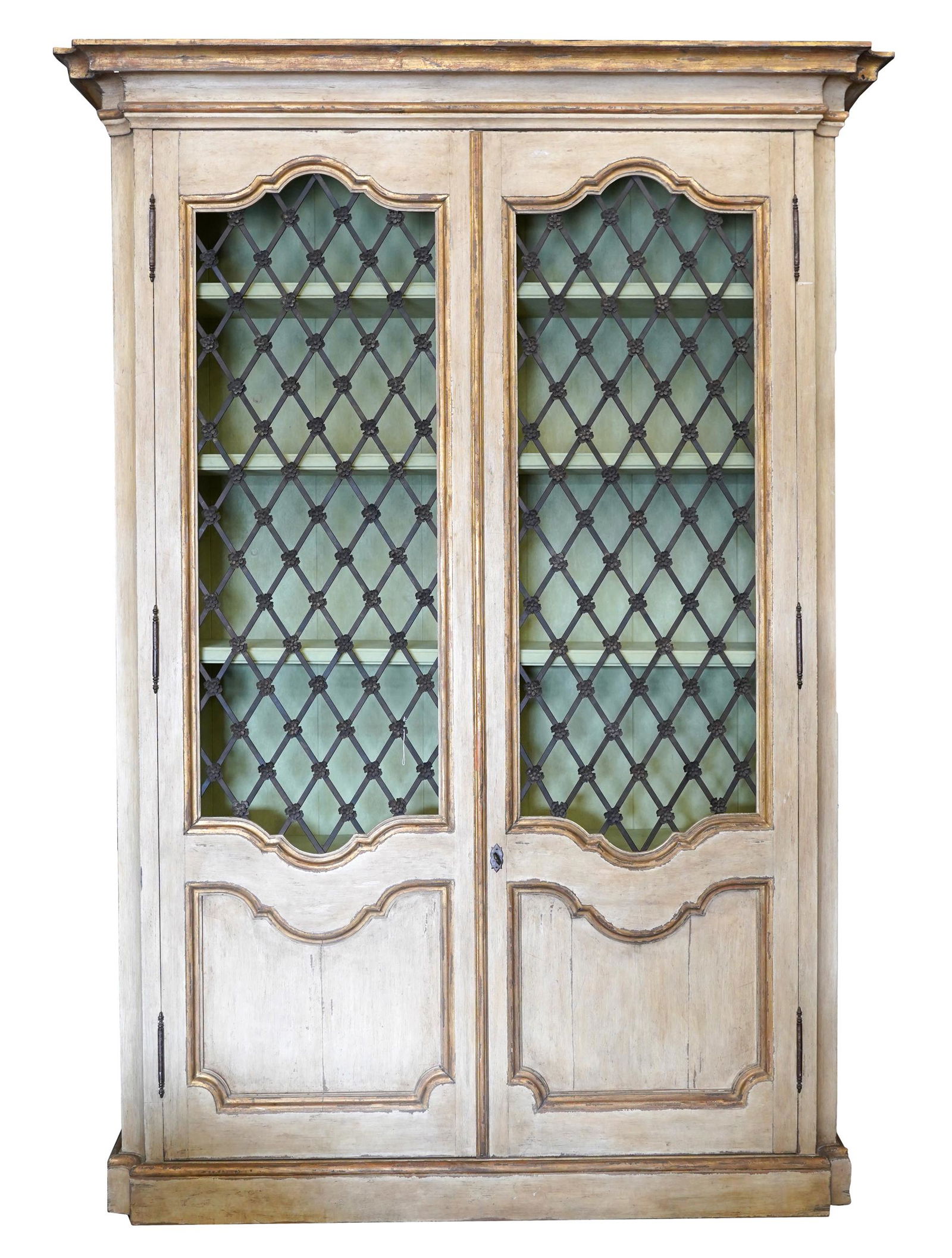 DENNIS & LEEN PAINTED & GILT BIBLIOTHEQUE (1 of 11)