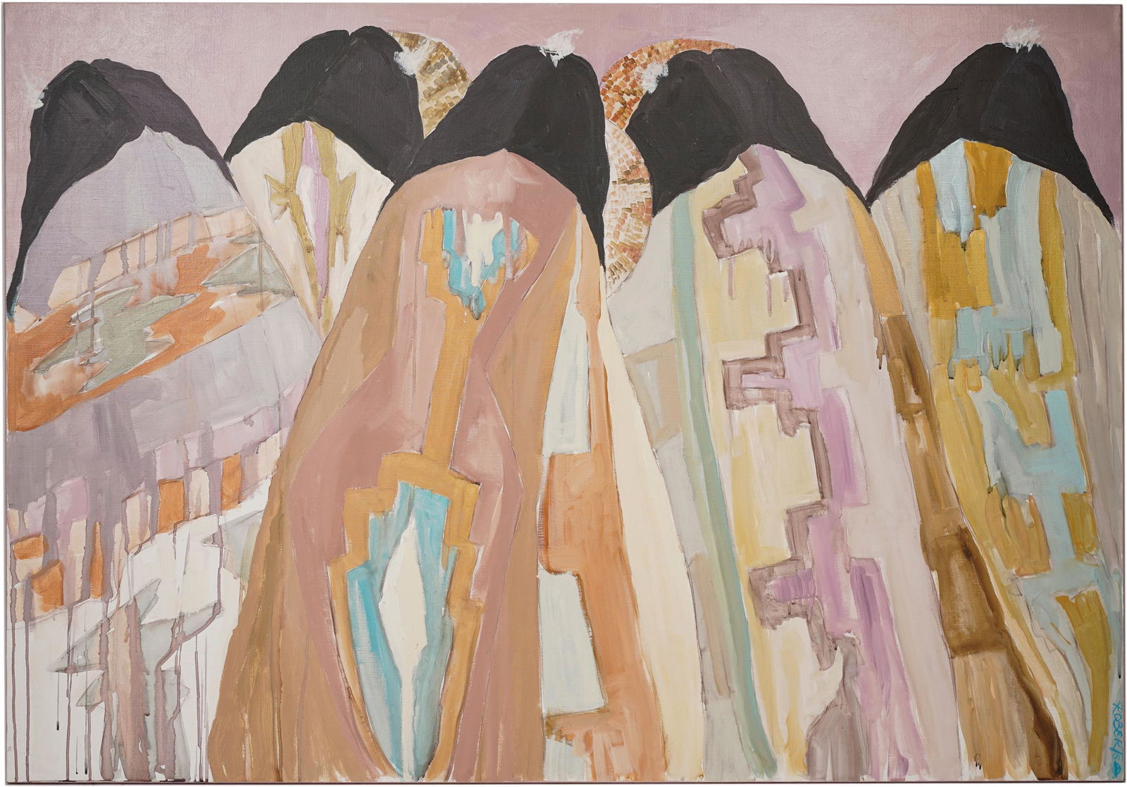 DOLONA ROBERTS (B. 1936): "FEAST DAY" (1 of 9)