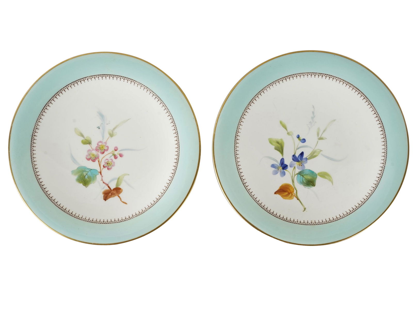 PAIR OF PORCELAIN TAZZAS (1 of 8)