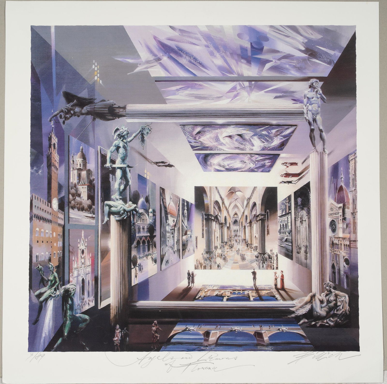 CHARLES BILLICH (B. 1934): "ANGELS & DEMONS OF (1 of 11)