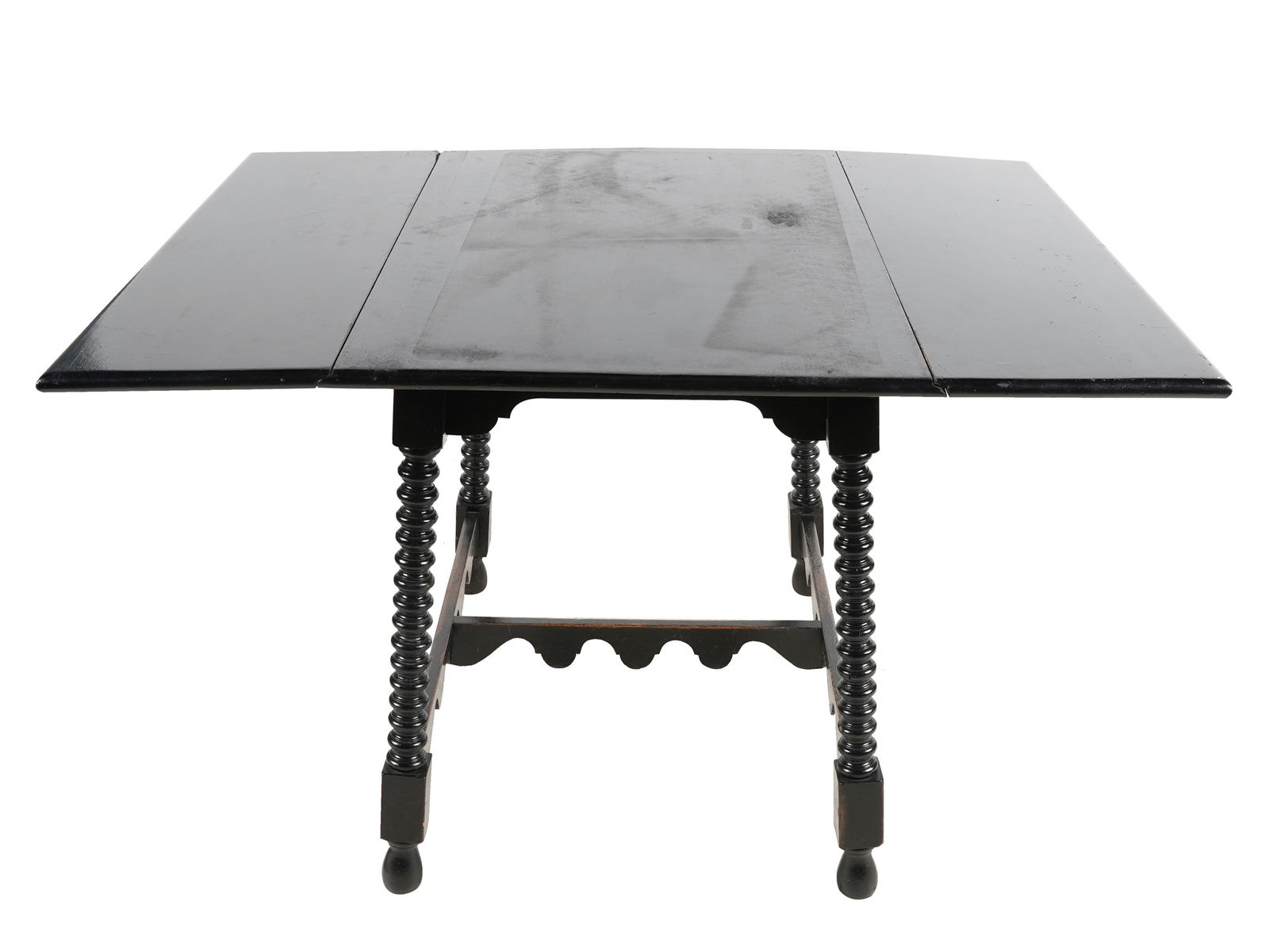 EBONIZED WOOD TURNED TABLE (1 of 6)