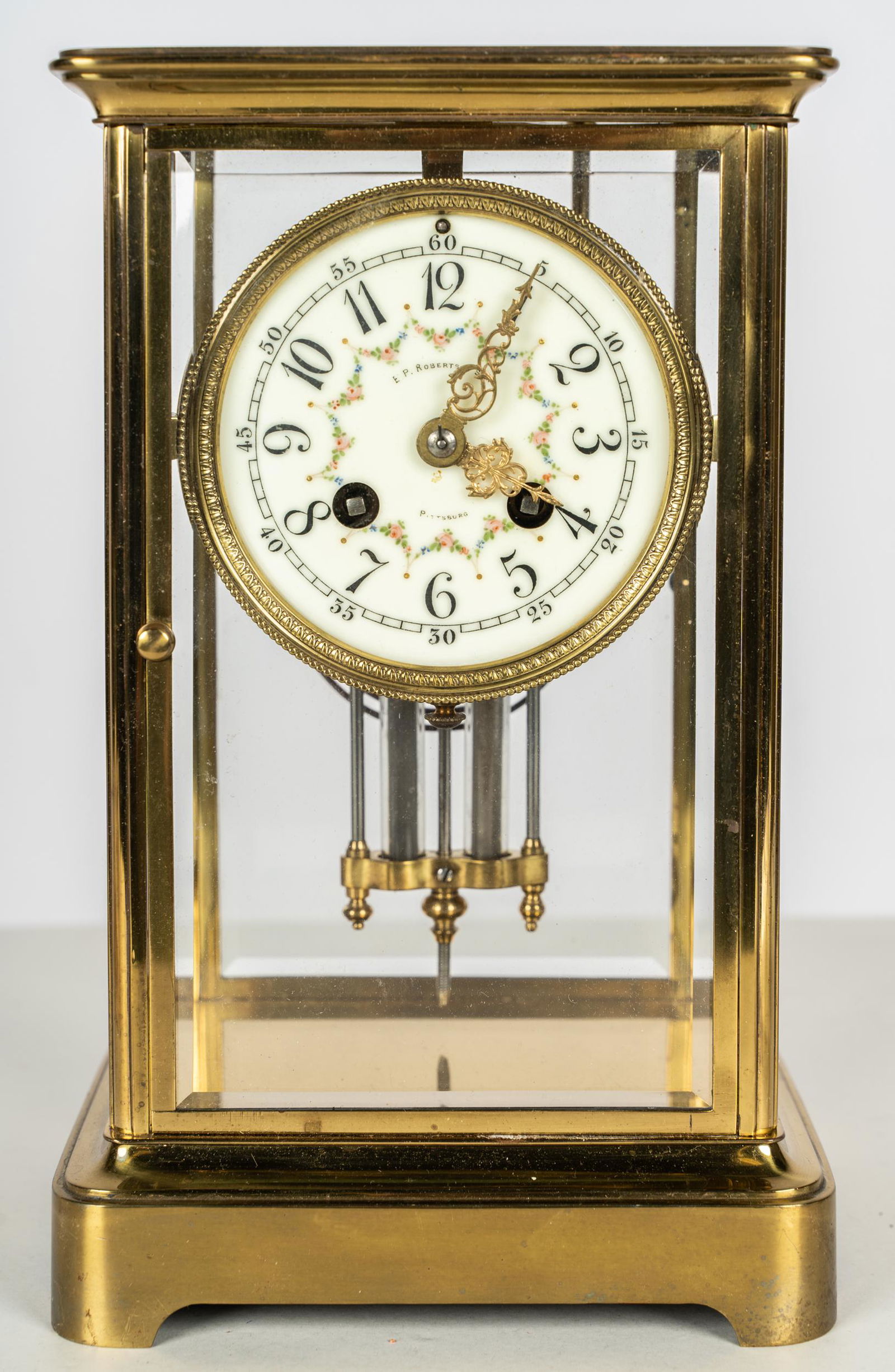 FRENCH CRYSTAL REGULATOR TABLE CLOCK (1 of 9)