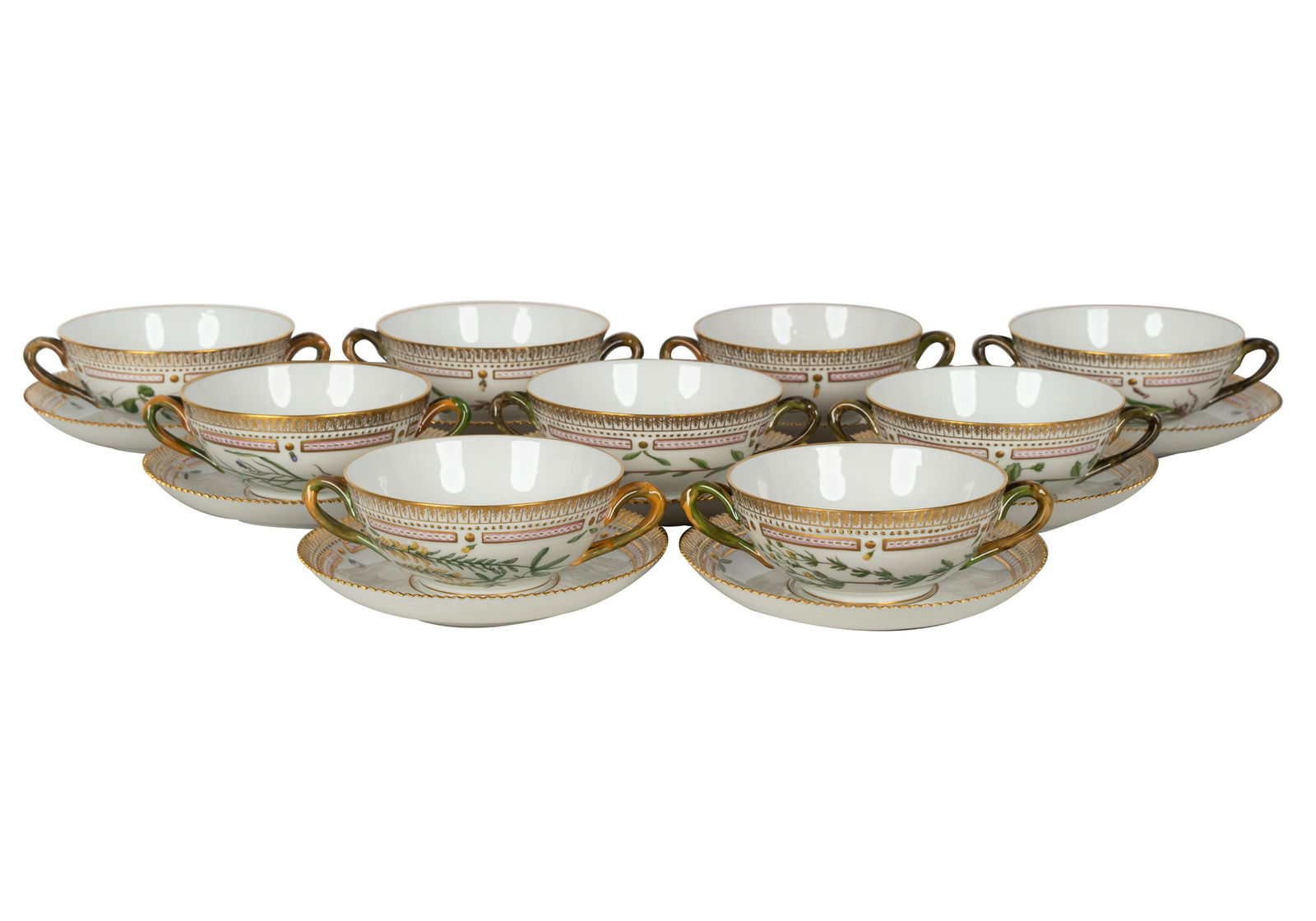 ROYAL COPENHAGEN 'FLORA DANICA' BOUILLON CUPS (1 of 13)