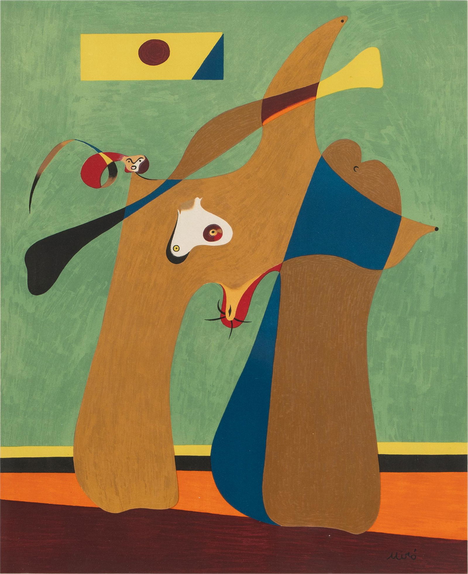 AFTER JOAN MIRO (1893 - 1983): "UNE FEMME" (1 of 13)