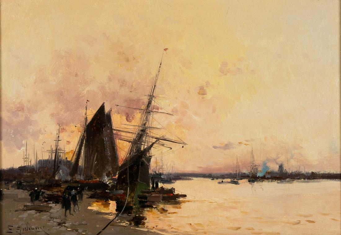 EUGENE GALIEN-LALOUE: HARBOR AT TWILIGHT (1 of 15)