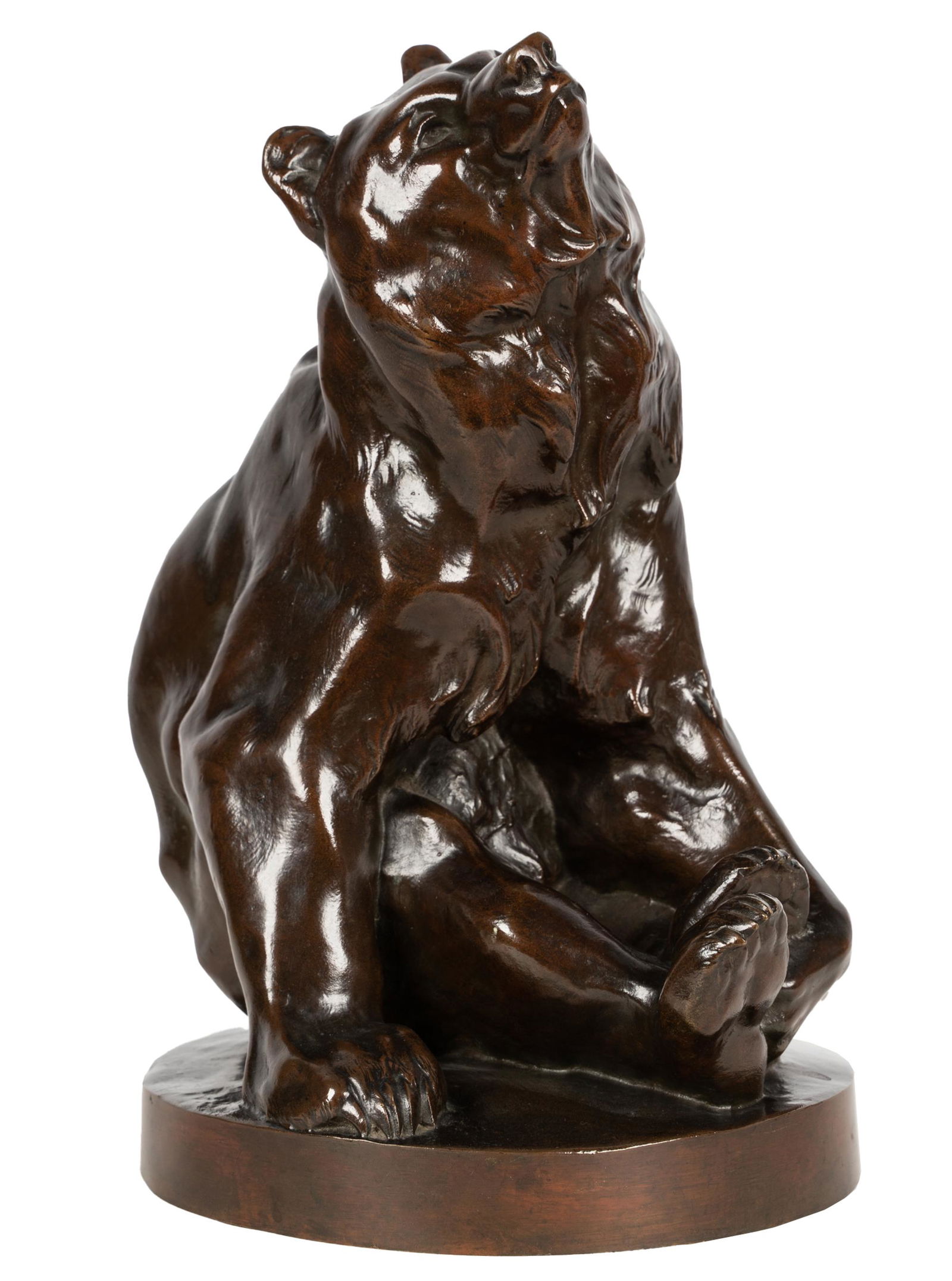 GEORGES GARDET (1863 - 1939): SEATED BEAR (1 of 12)