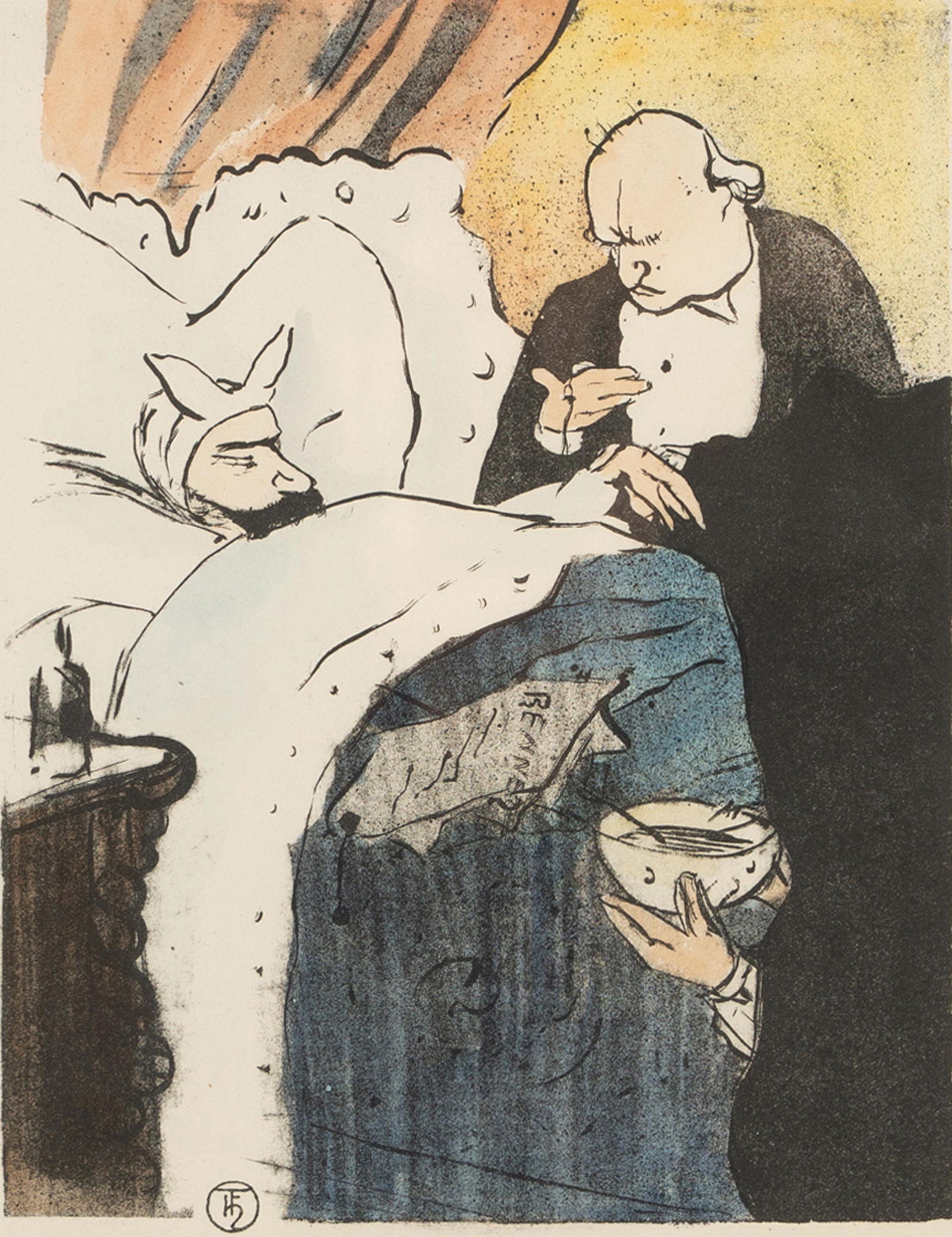 HENRI DE TOULOUSE-LAUTREC (1864 - 1901): CARNOT MALADE (1 of 8)
