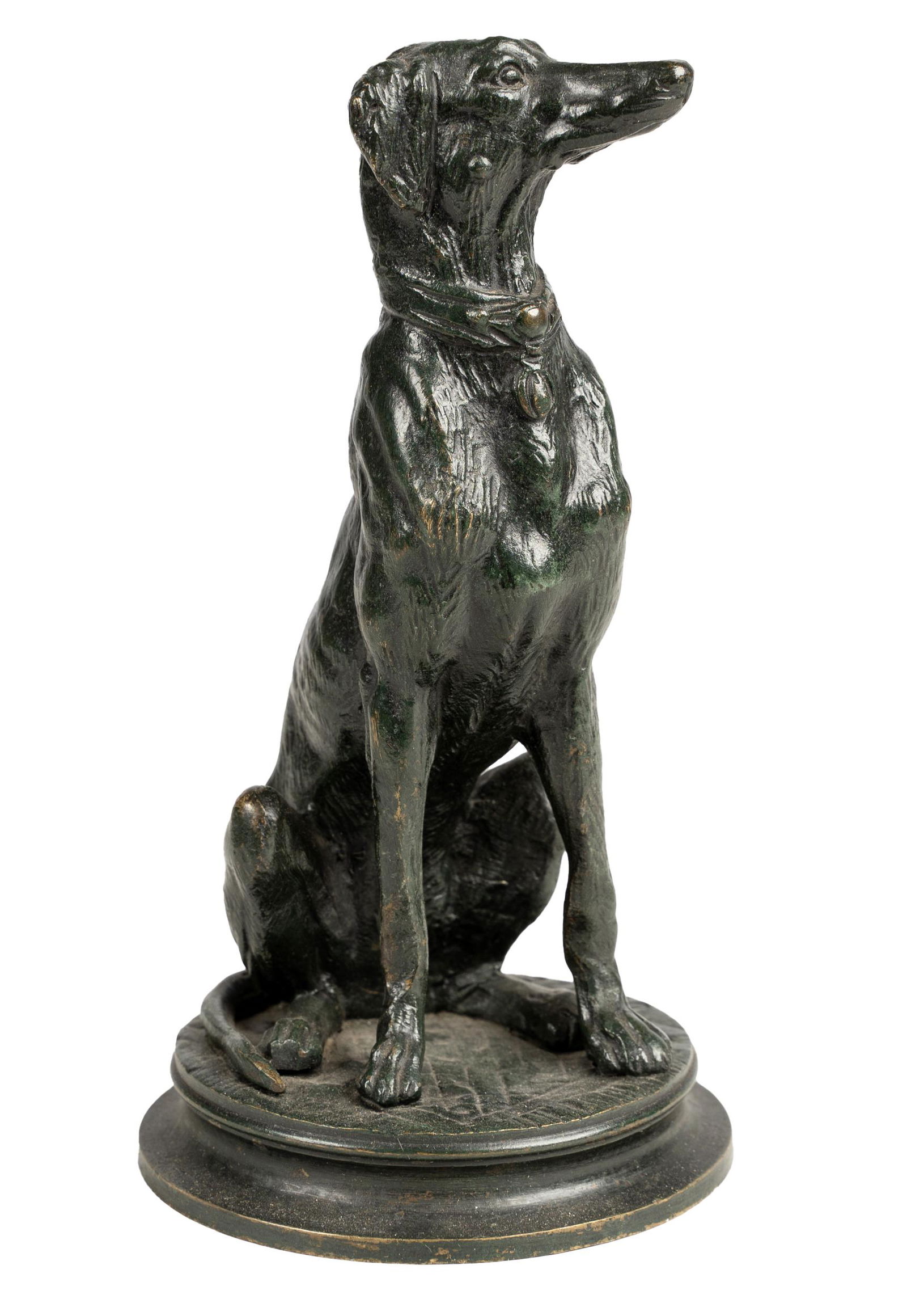 ANTOINE-LOUIS BARYE (1796 - 1875): SEATED DOG (1 of 10)