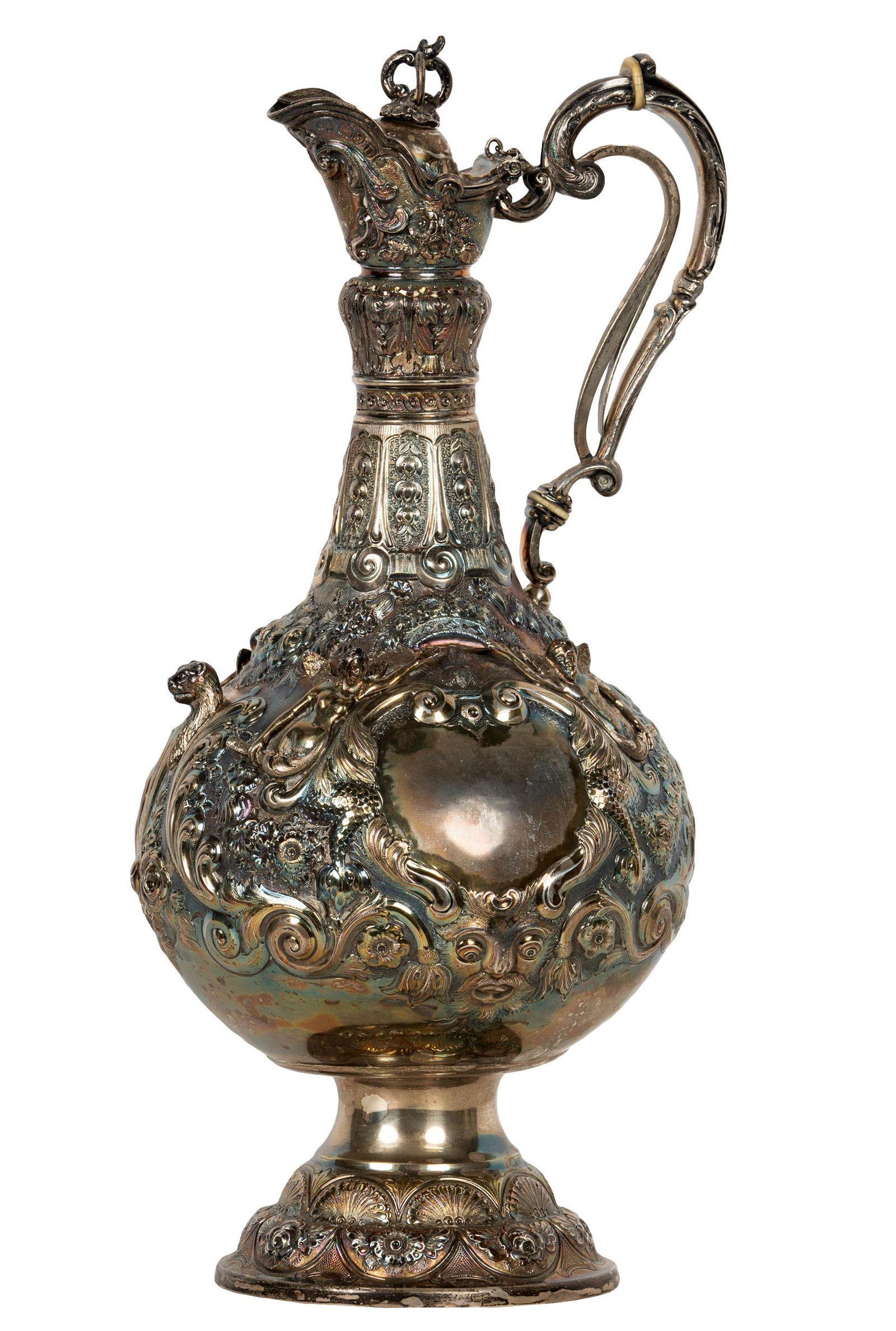 VICTORIAN SILVER CLARET JUG (1 of 13)