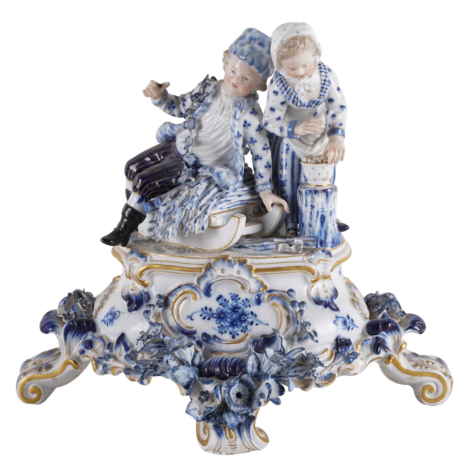 MEISSEN PORCELAIN FIGURAL GROUP (1 of 8)