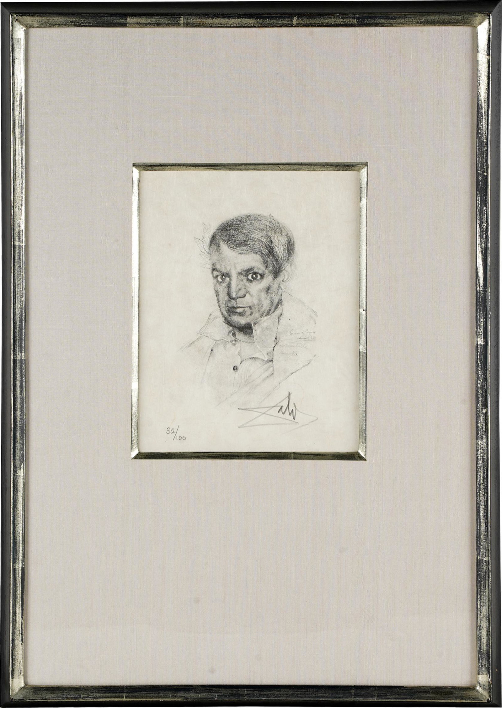 SALVADOR DALI (1904 - 1989): PORTRAIT OF PABLO PICASSO (1 of 10)
