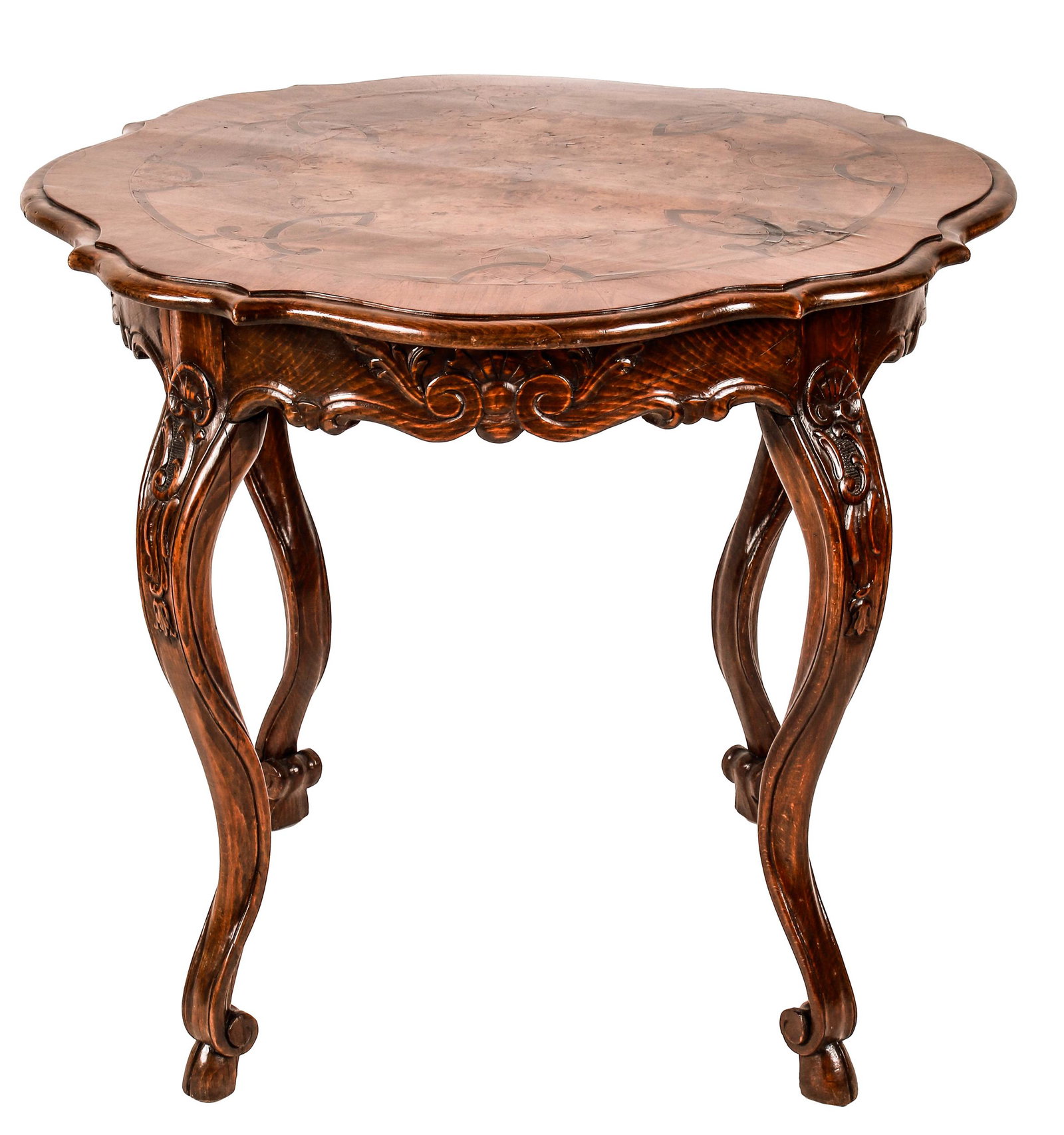 FRENCH INLAID SALON TABLE (1 of 9)