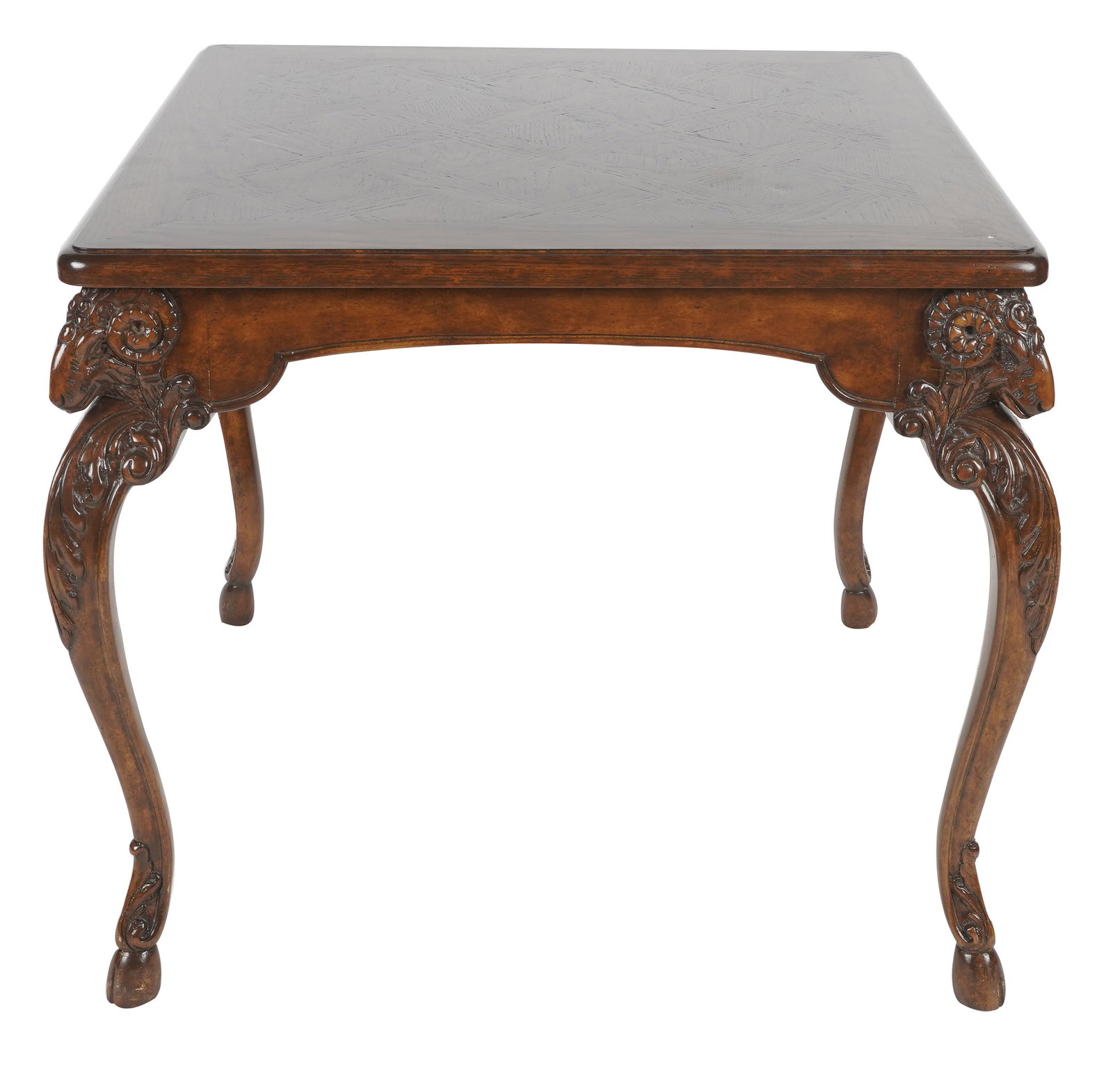CONTINENTAL CARVED OAK CENTER TABLE (1 of 7)