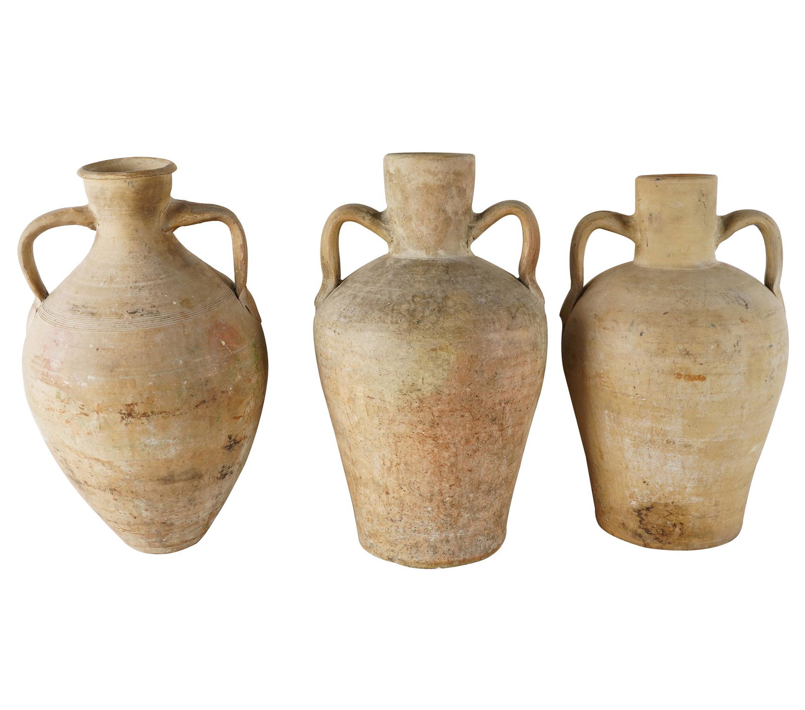 THREE ARCHAIC STYLE TERRACOTTA VESSELS (1 of 11)