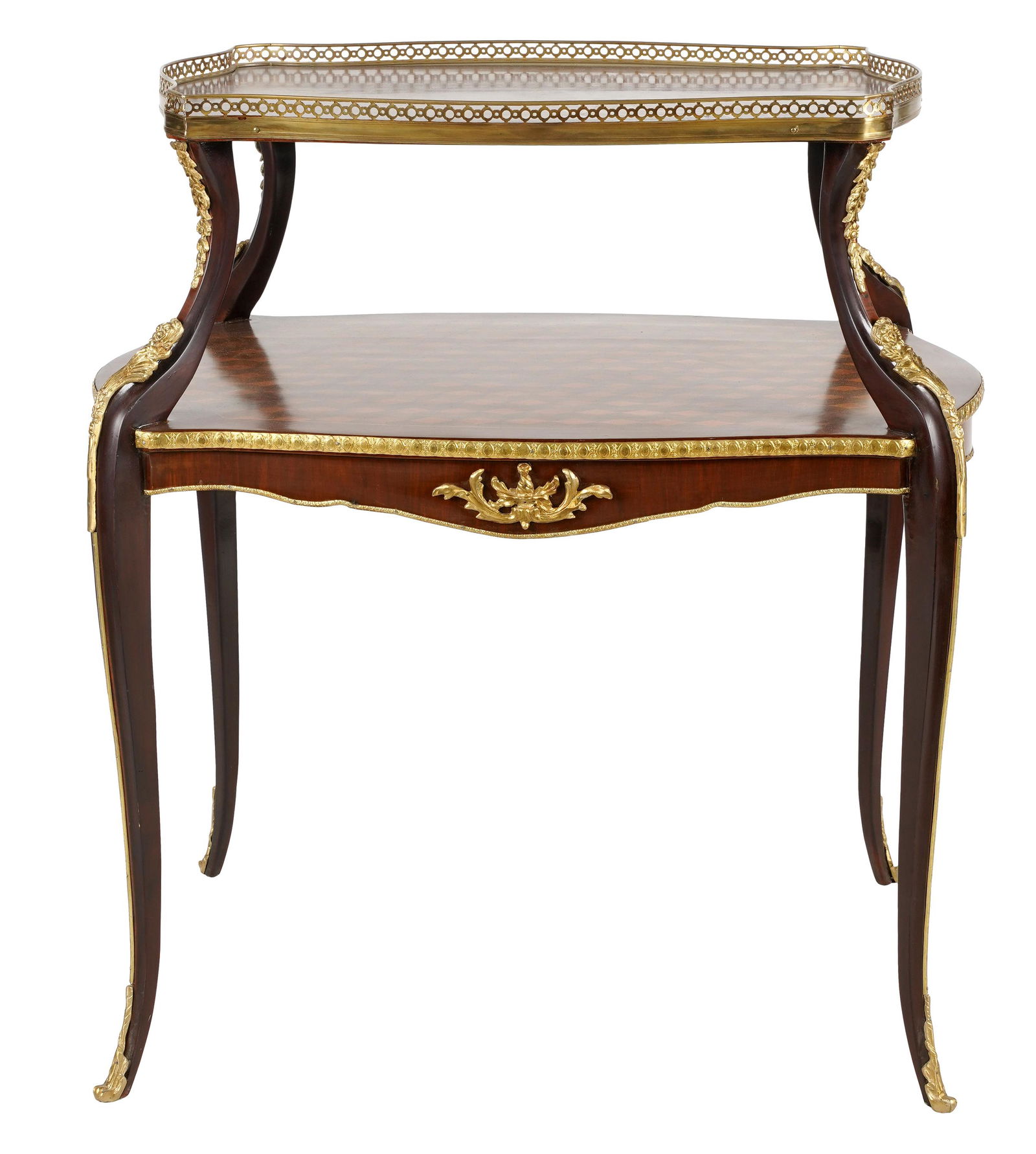 LOUIS XV-STYLE PARQUETRY TEA TABLE (1 of 8)
