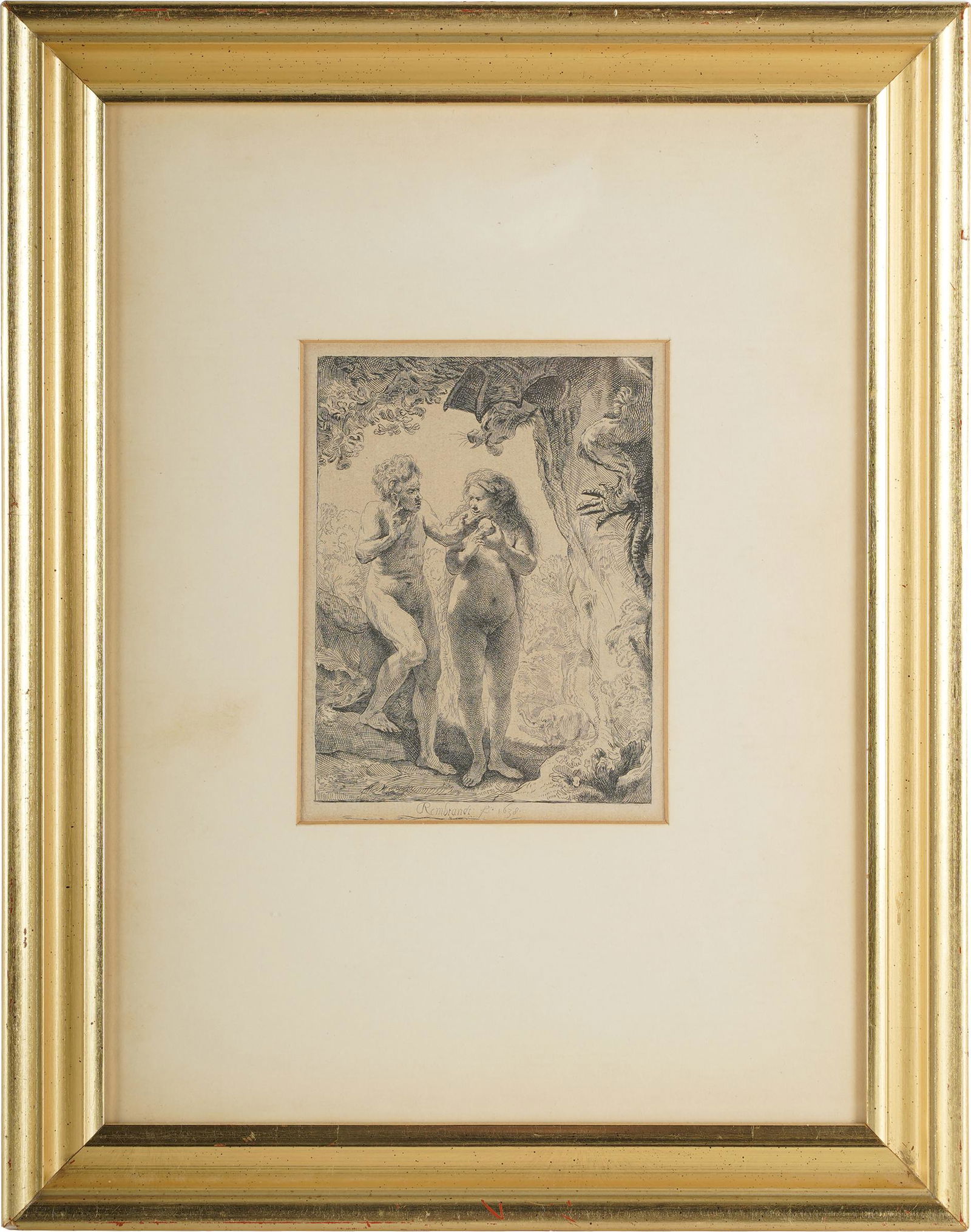 REMBRANDT VAN RIJN (1606 - 1669): ADAM & EVE (1 of 7)