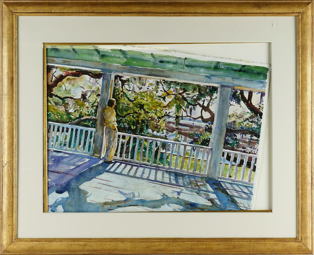 SHIRL GOEDIKE (B. 1923): VIEW FROM THE VERANDA (1 of 7)