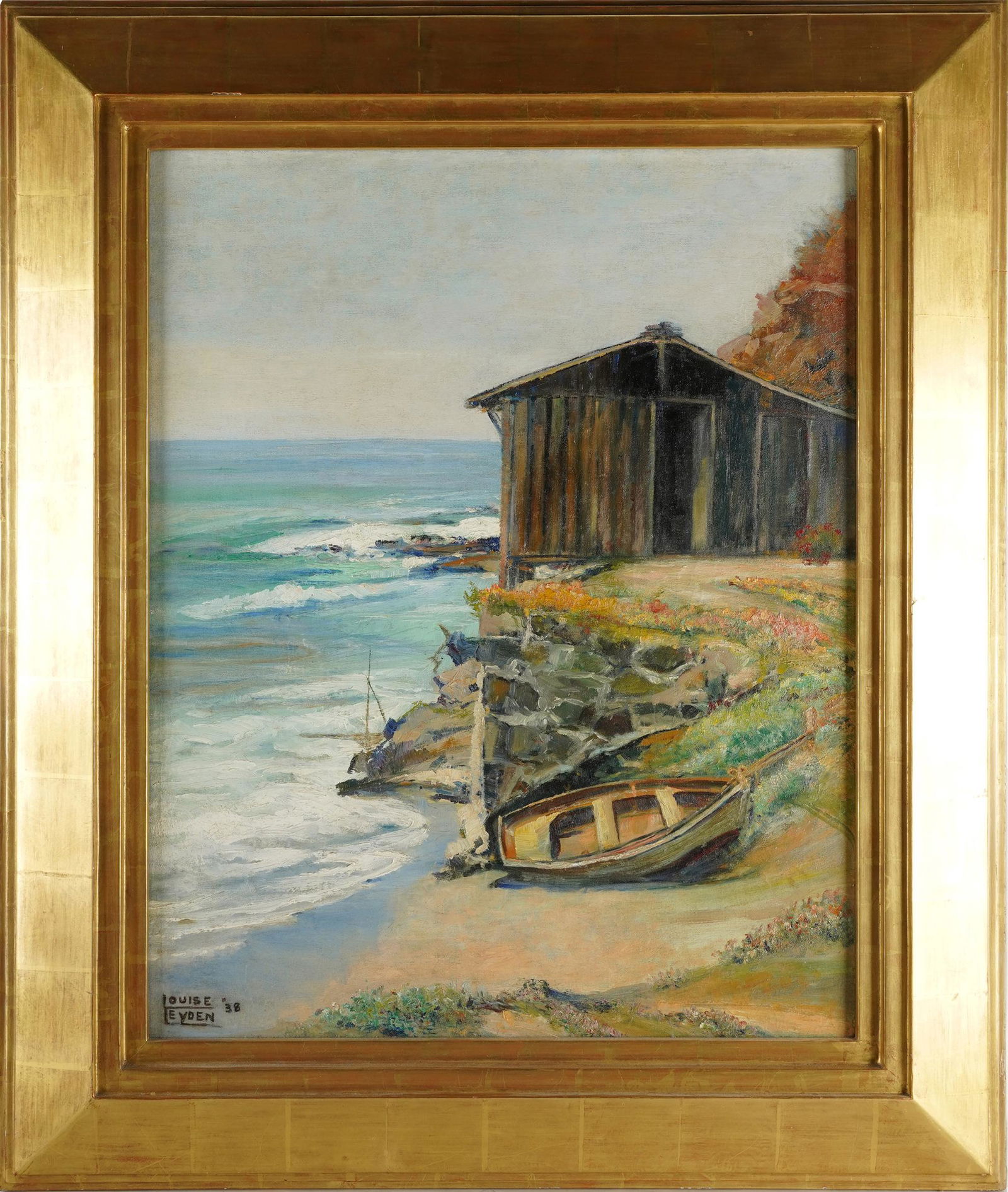 LOUISE HANNON LEYDEN (1898 - 1978): THE BOAT HOUSE (1 of 7)