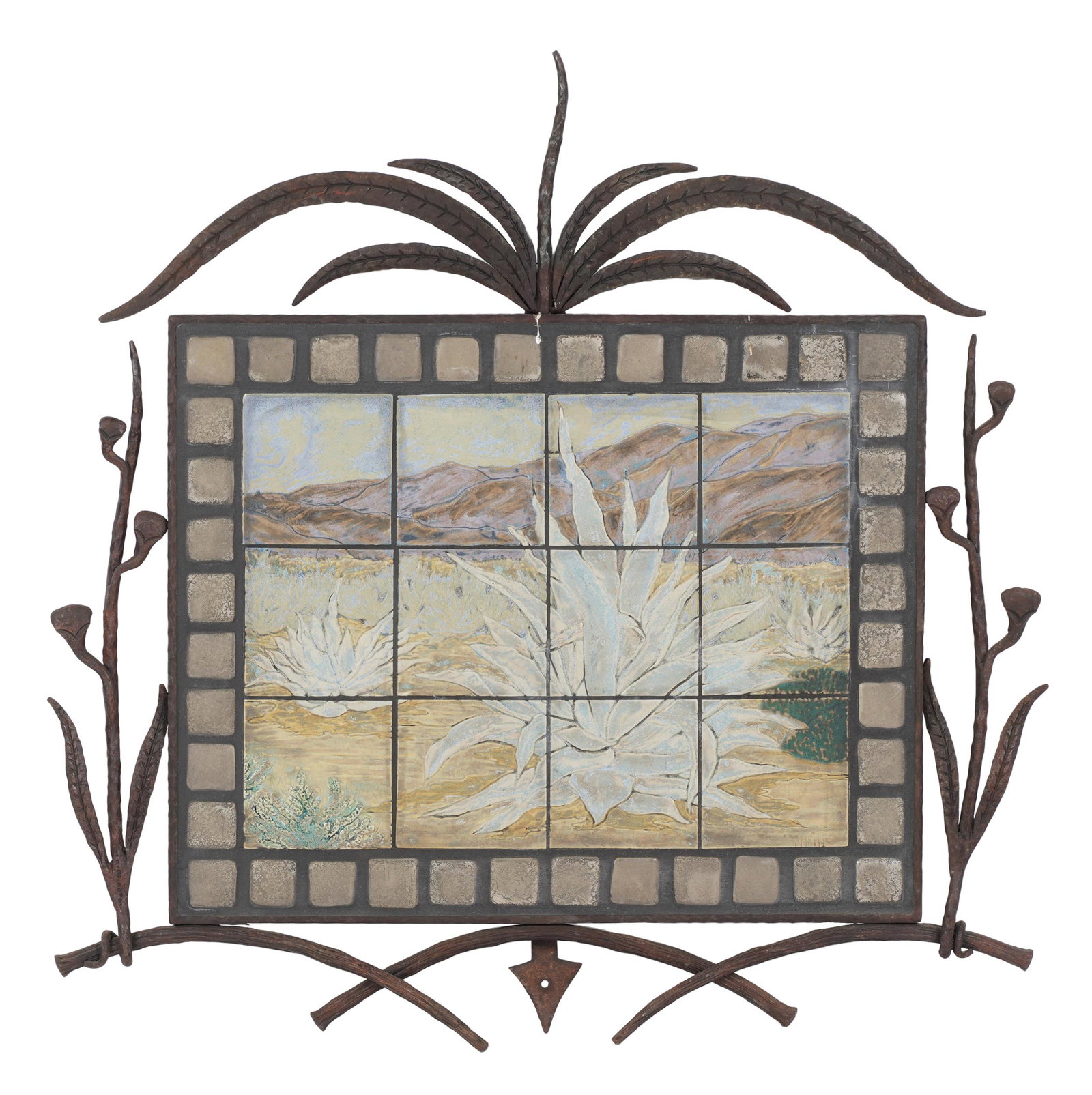 BUSCHERE & SON IRON FRAMED TILE LANDSCAPE (1 of 10)
