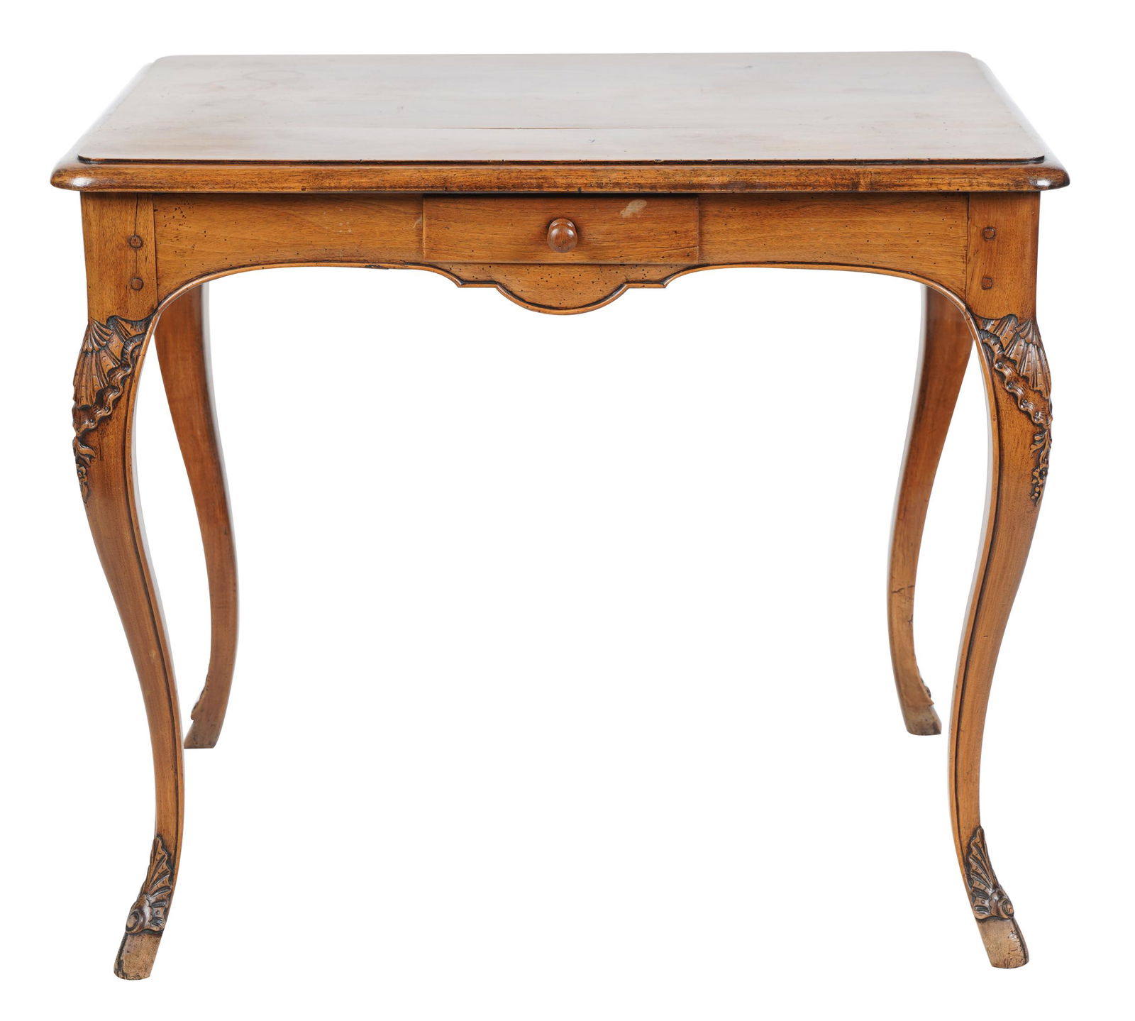 LOUIS XV STYLE CARVED OAK OCCASIONAL TABLE (1 of 10)