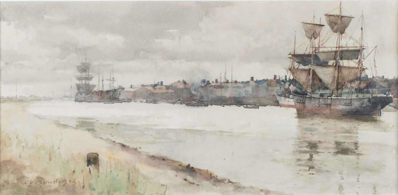 EUGENE LOUIS BOUDIN (1824 - 1898): COASTAL LANDSCAPE (1 of 12)