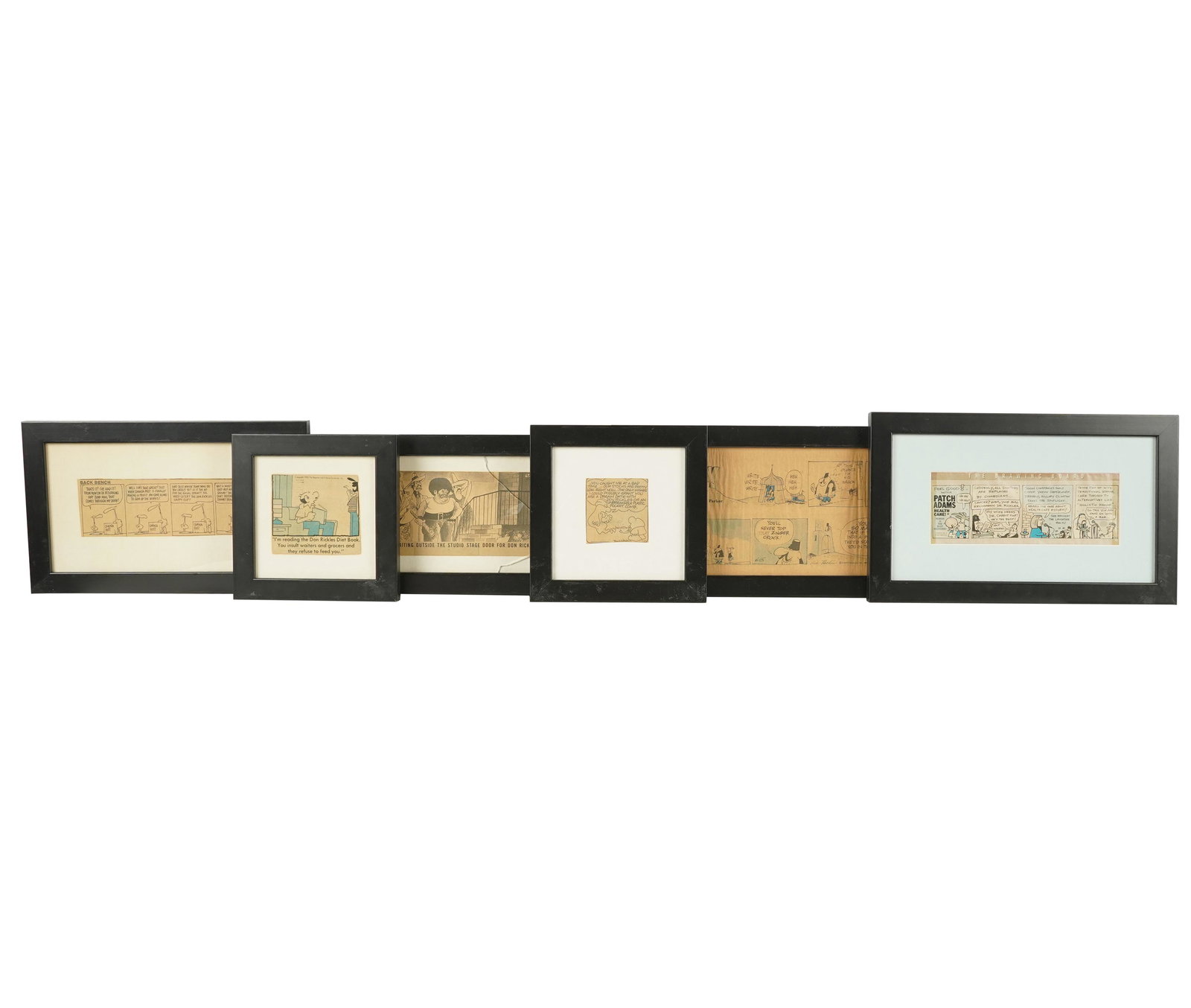 DON RICKLES NINE FRAMED COMIC STRIPS (1 of 8)