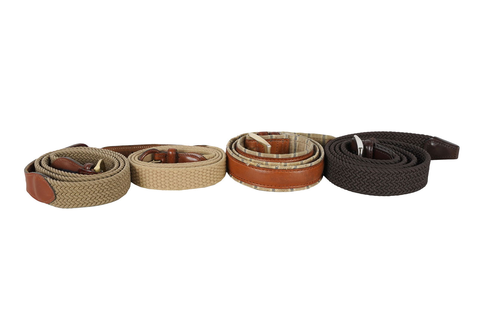 DON RICKLES FOUR LEATHER & FABRIC BELTS (1 of 6)