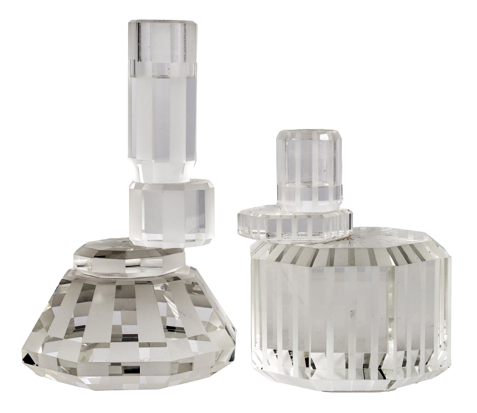 DON RICKLES TWO GAIA & GINO GLASS CANDLESTICKS (1 of 7)