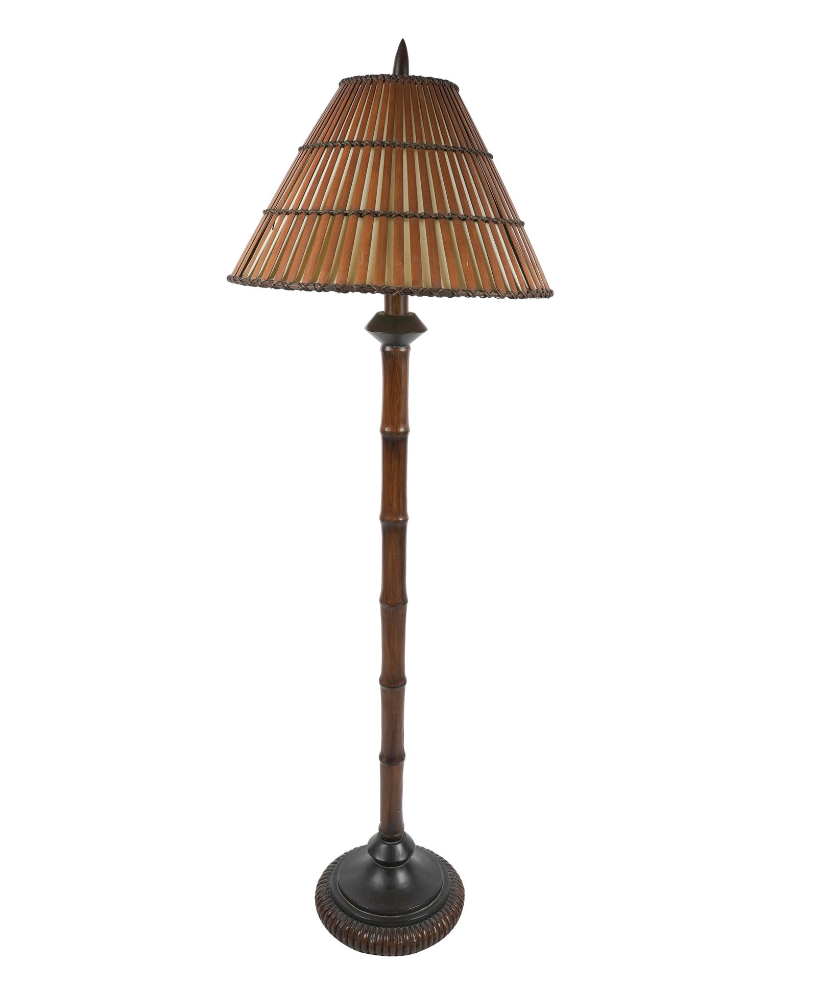 DON RICKLES FAUX BAMBOO FLOOR LAMP (1 of 7)