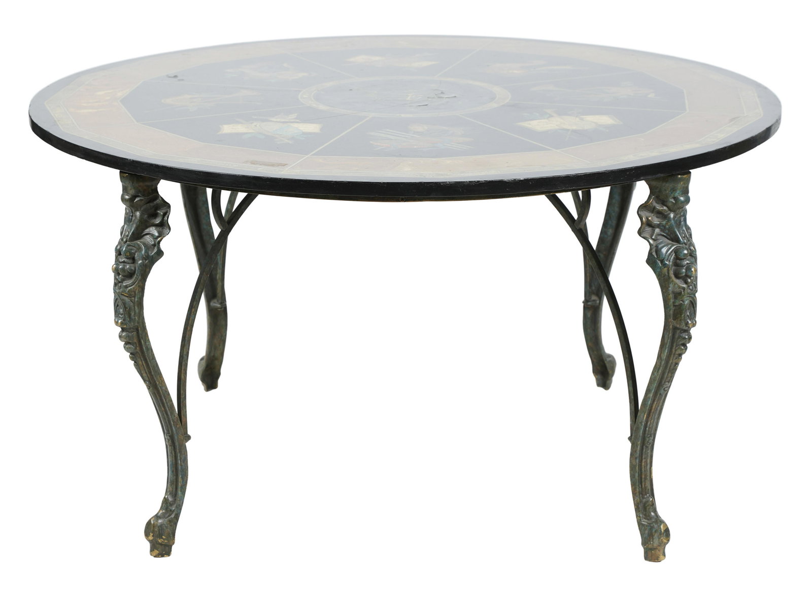 POLYCHROME-DECORATED CENTER TABLE (1 of 11)
