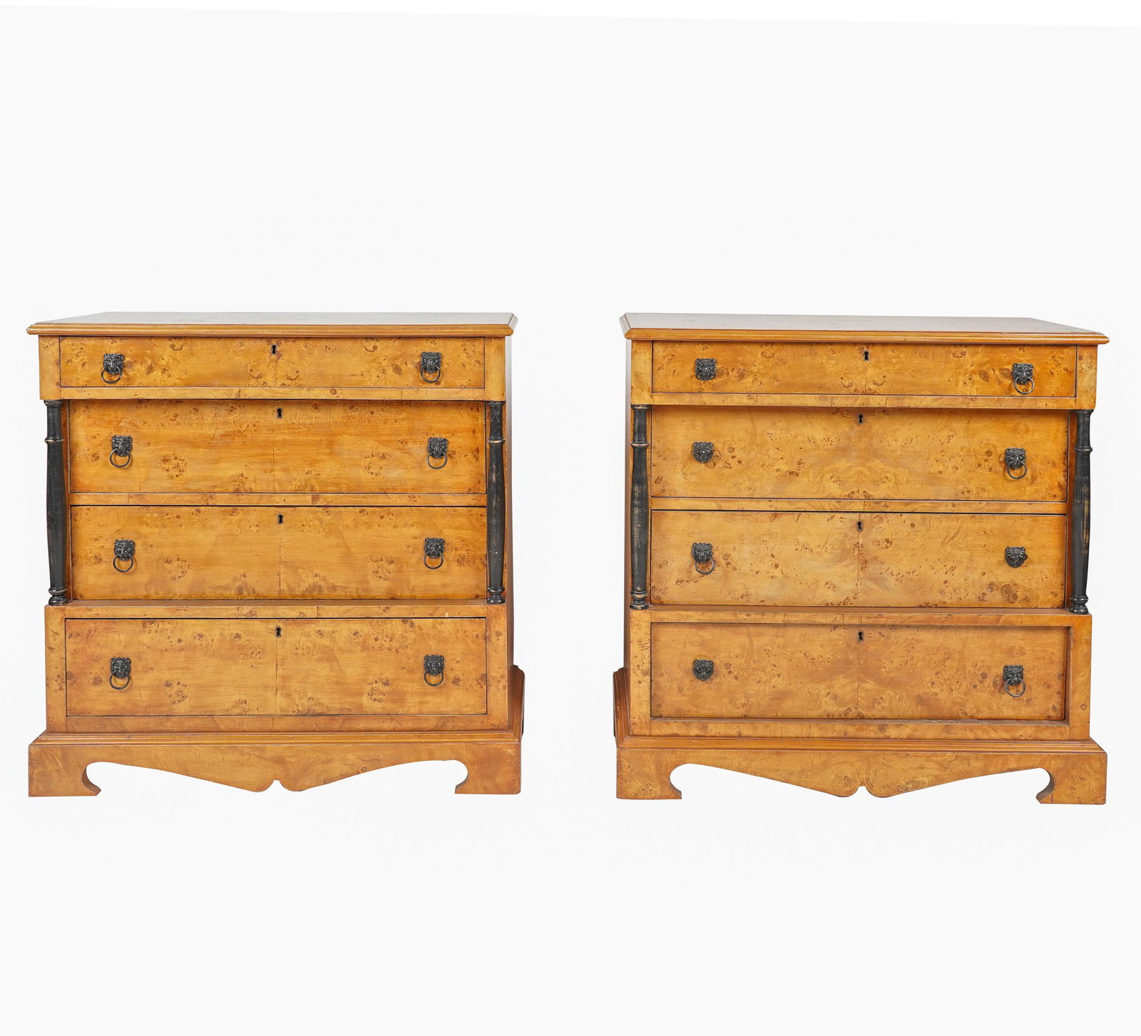 PAIR OF BIEDERMEIER-STYLE COMMODES (1 of 9)