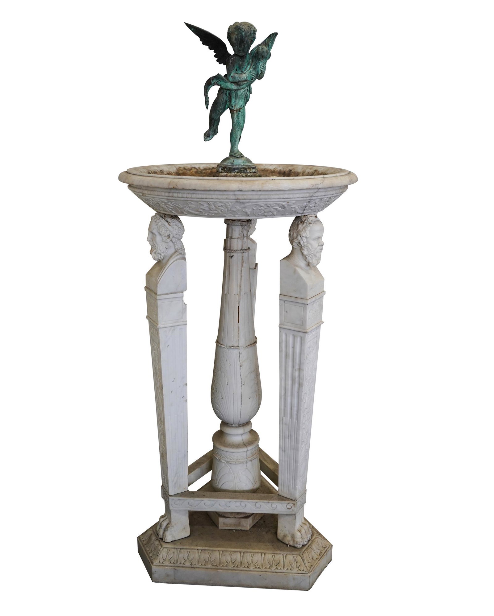 NEOCLASSIC MARBLE & BRONZE FOUNTAIN (1 of 11)