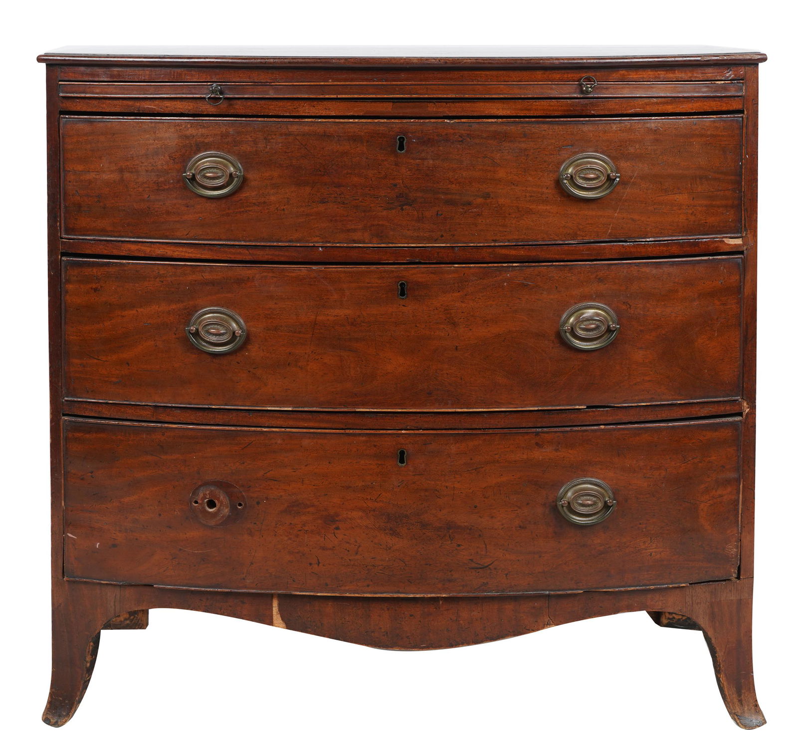 HEPPLEWHITE MAHOGANY BACHELOR CHEST (1 of 14)