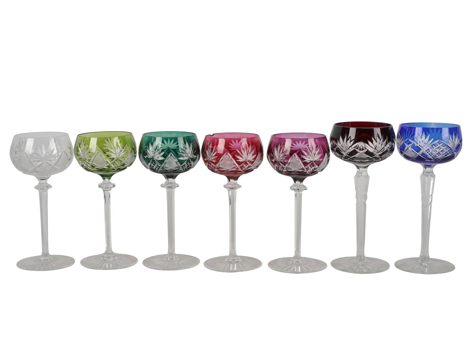 COLLECTION OF BOHEMIAN GLASS STEMS (1 of 11)