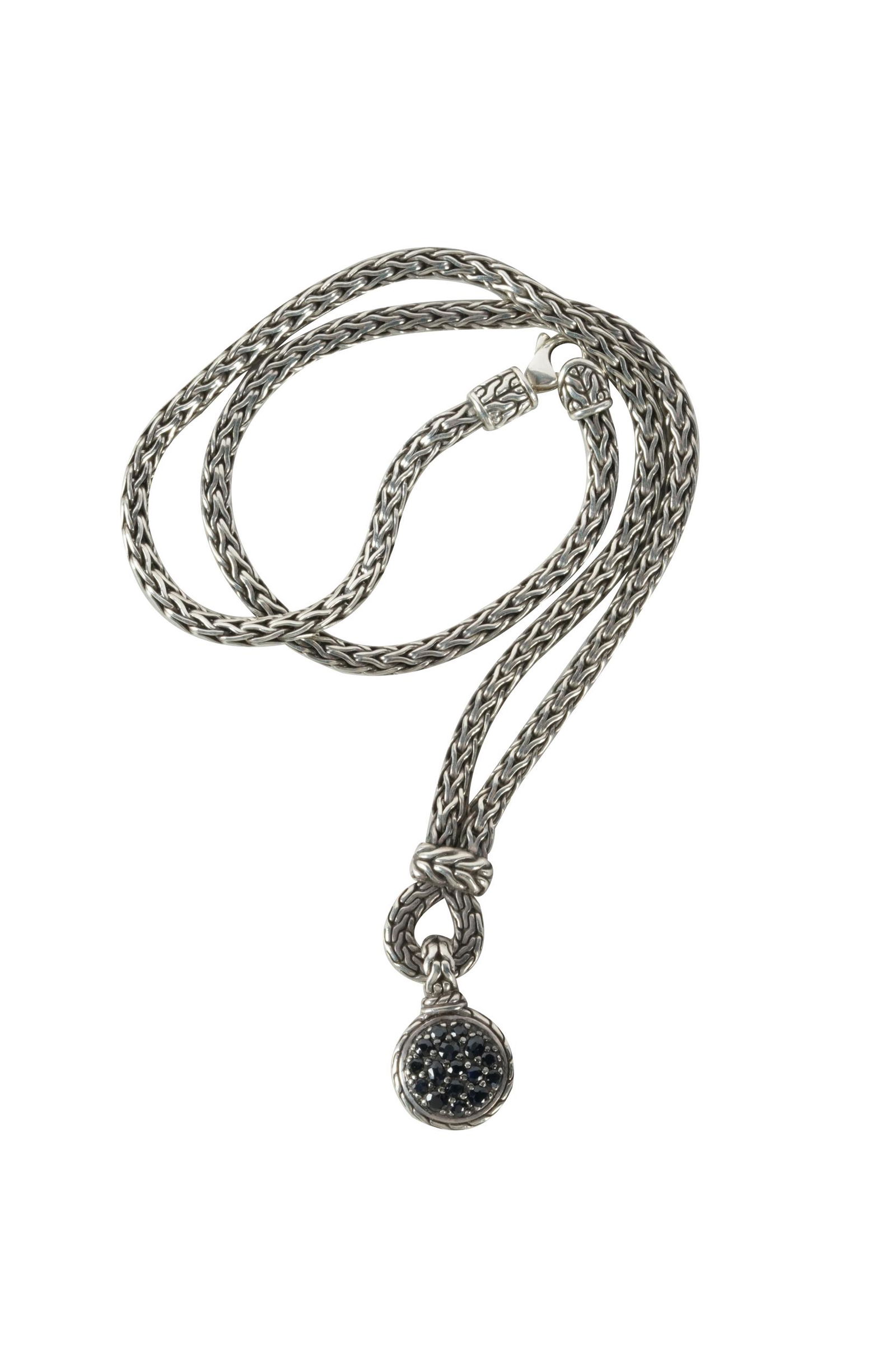 JOHN HARDY STERLING & SAPPHIRE NECKLACE (1 of 6)