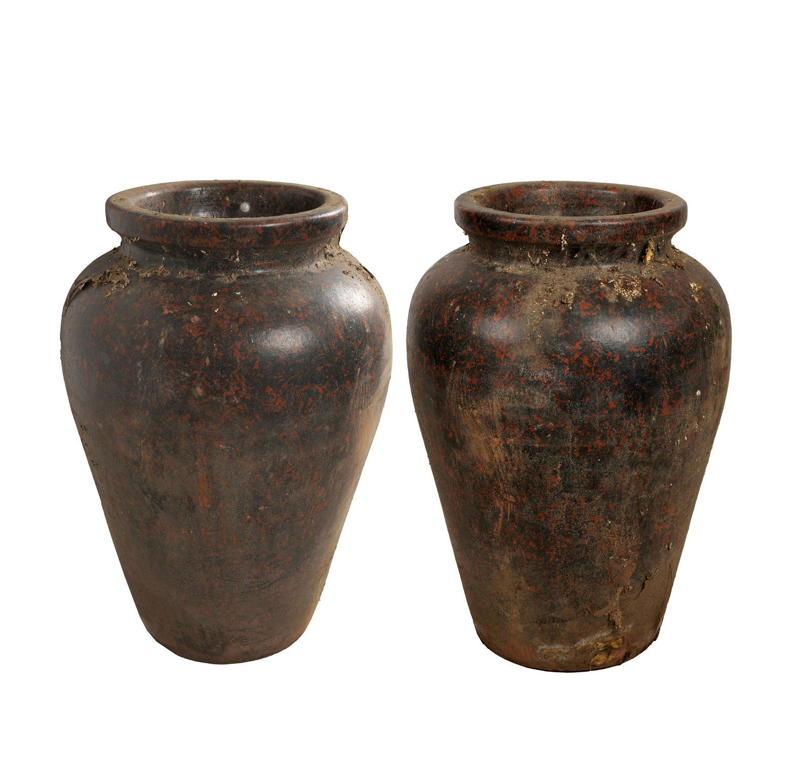 PAIR OF TERRACOTTA GARDEN URNS (1 of 11)