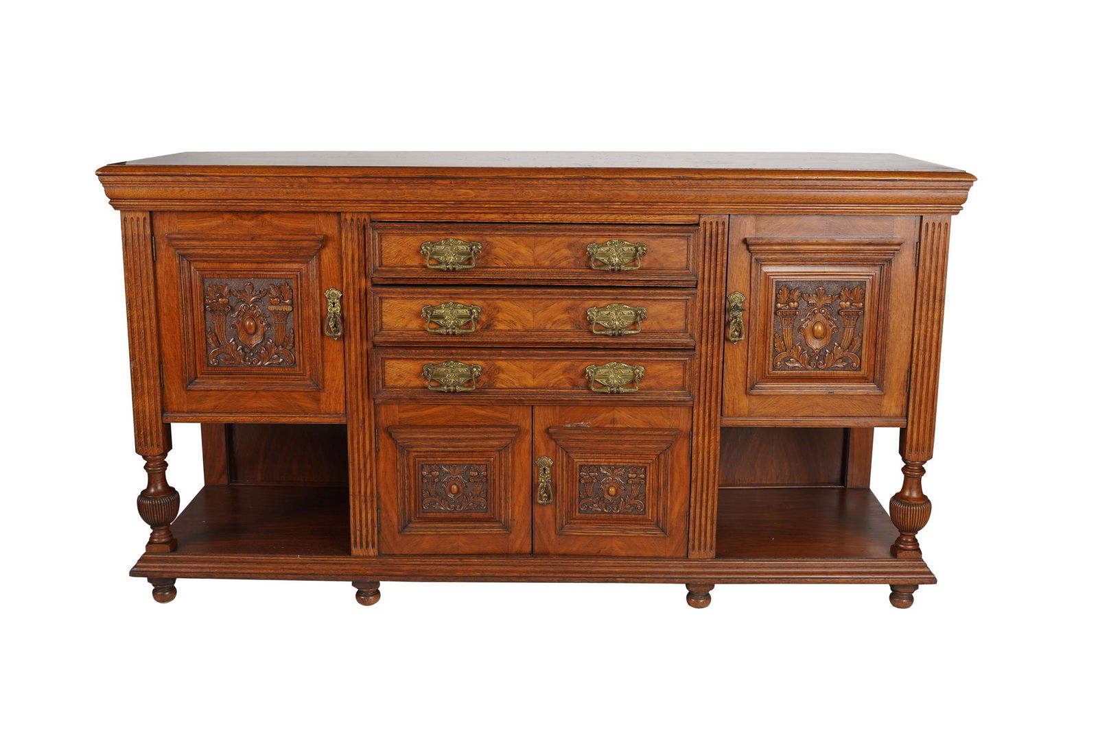 RENAISSANCE REVIVAL-STYLE CARVED OAK BUFFET (1 of 13)
