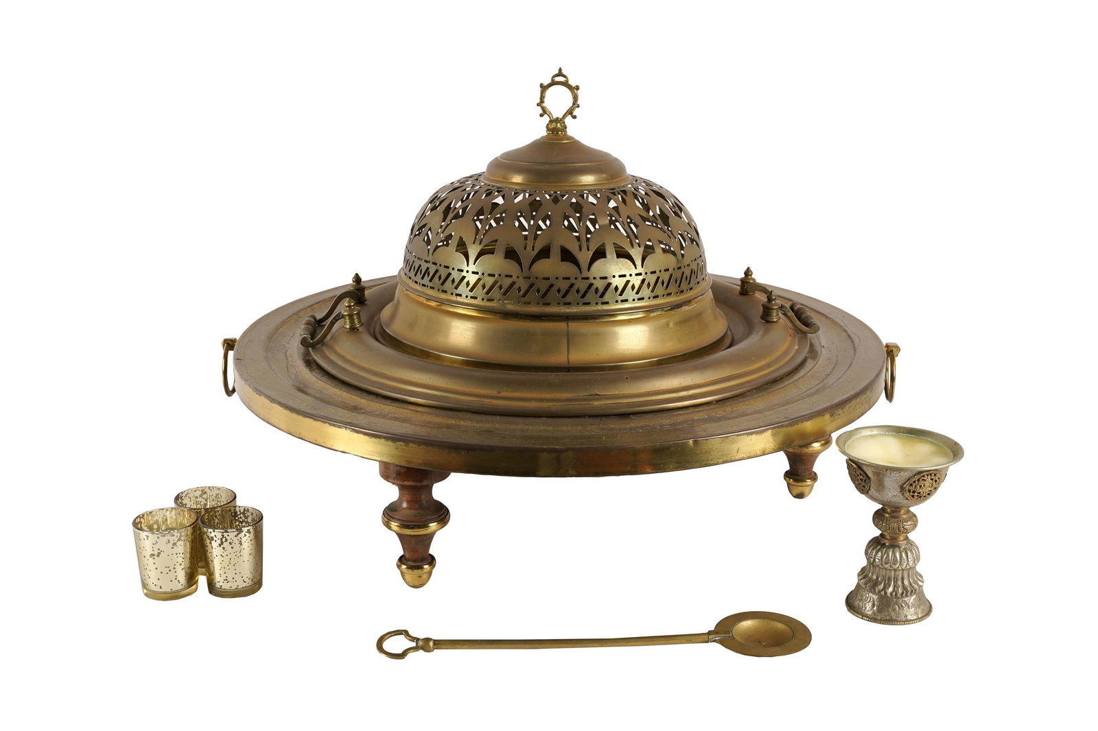 LEVANTINE PIERCED BRASS BRAZIER (1 of 18)