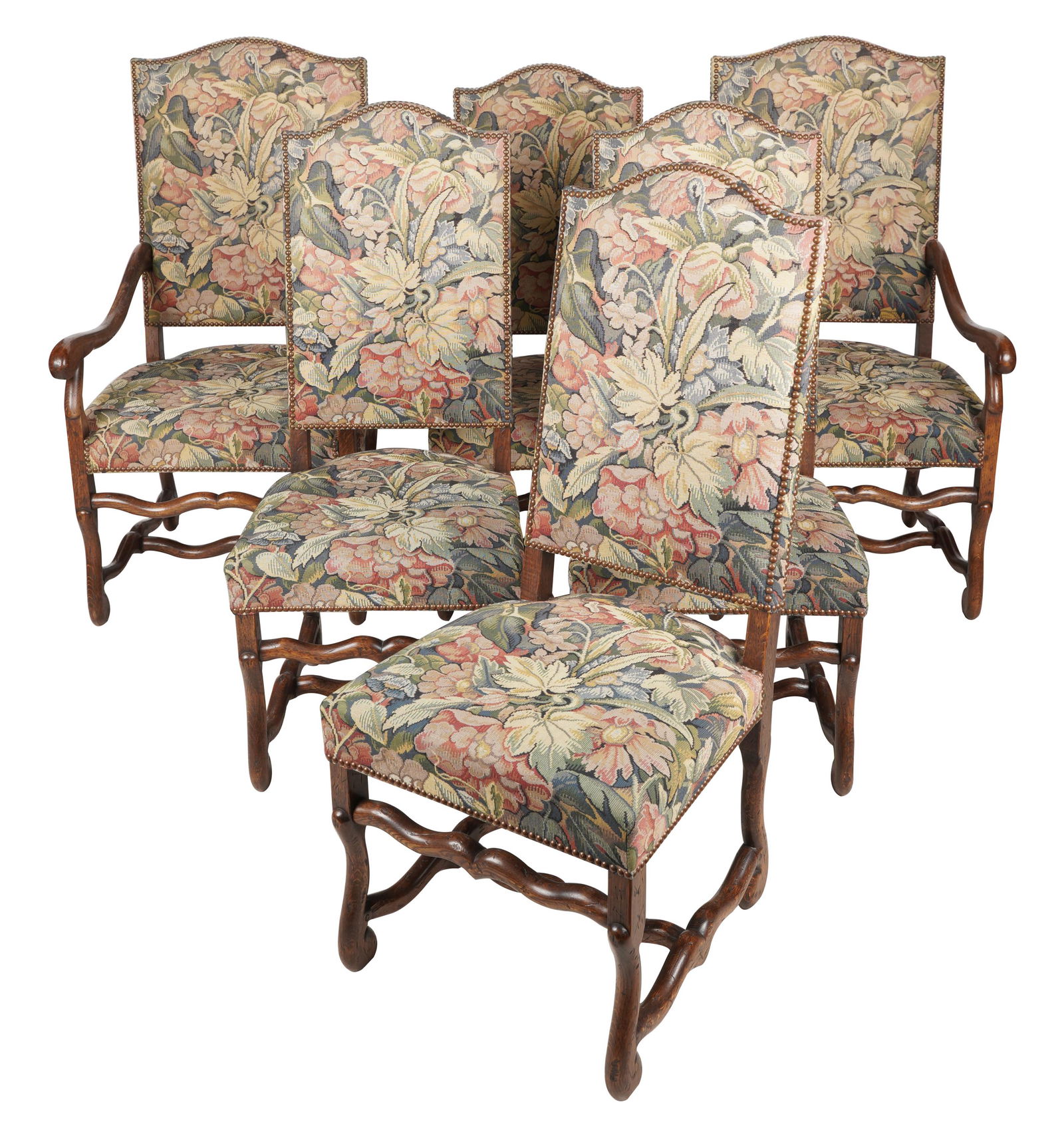 SET OF BAROQUE-STYLE DINING CHAIRS (1 of 9)