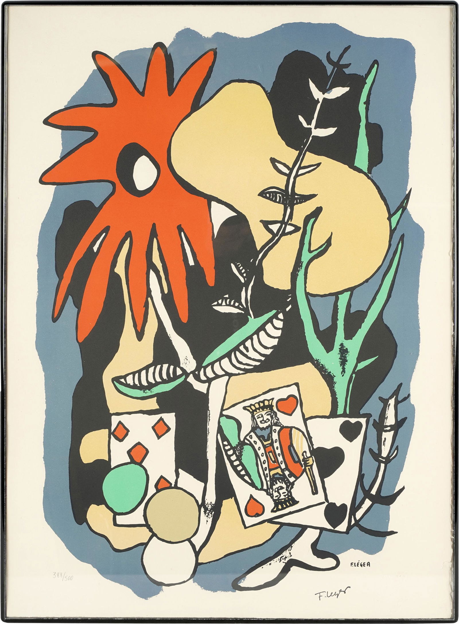 AFTER FERNAND LEGER (1881-1955): STILL LIFE WITH (1 of 7)