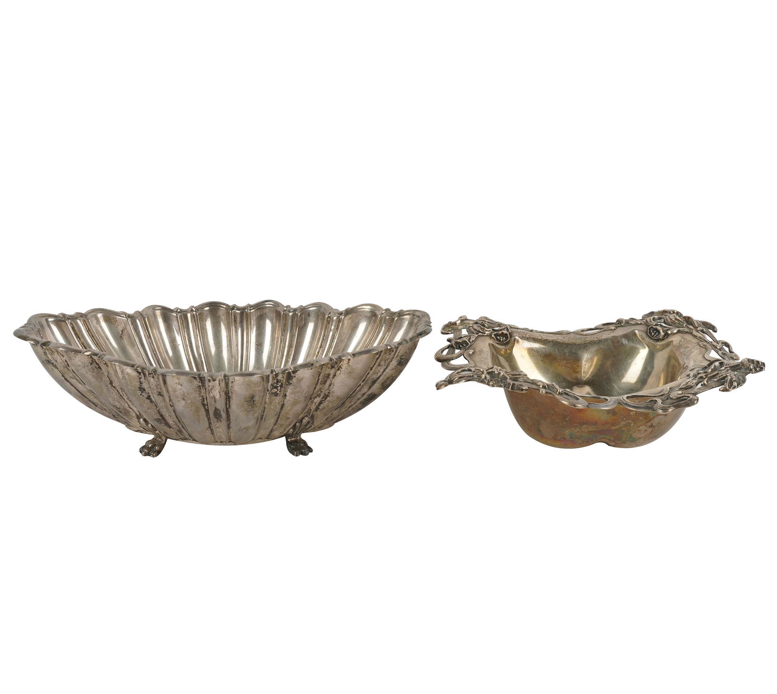 TWO AMERICAN STERLING SERVING BOWLS (1 of 6)