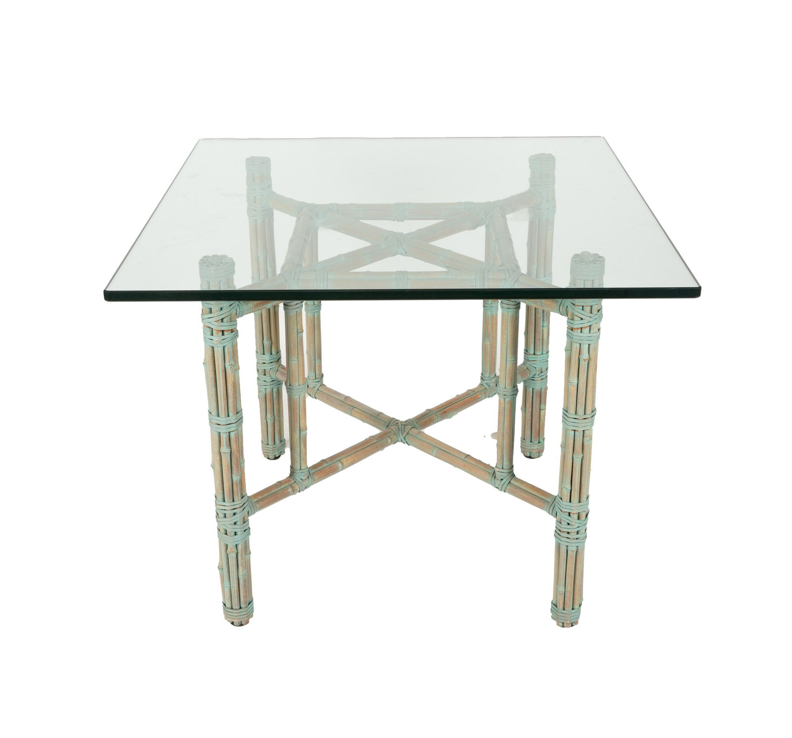 MCGUIRE-STYLE FAUX BAMBOO DINING TABLE (1 of 8)