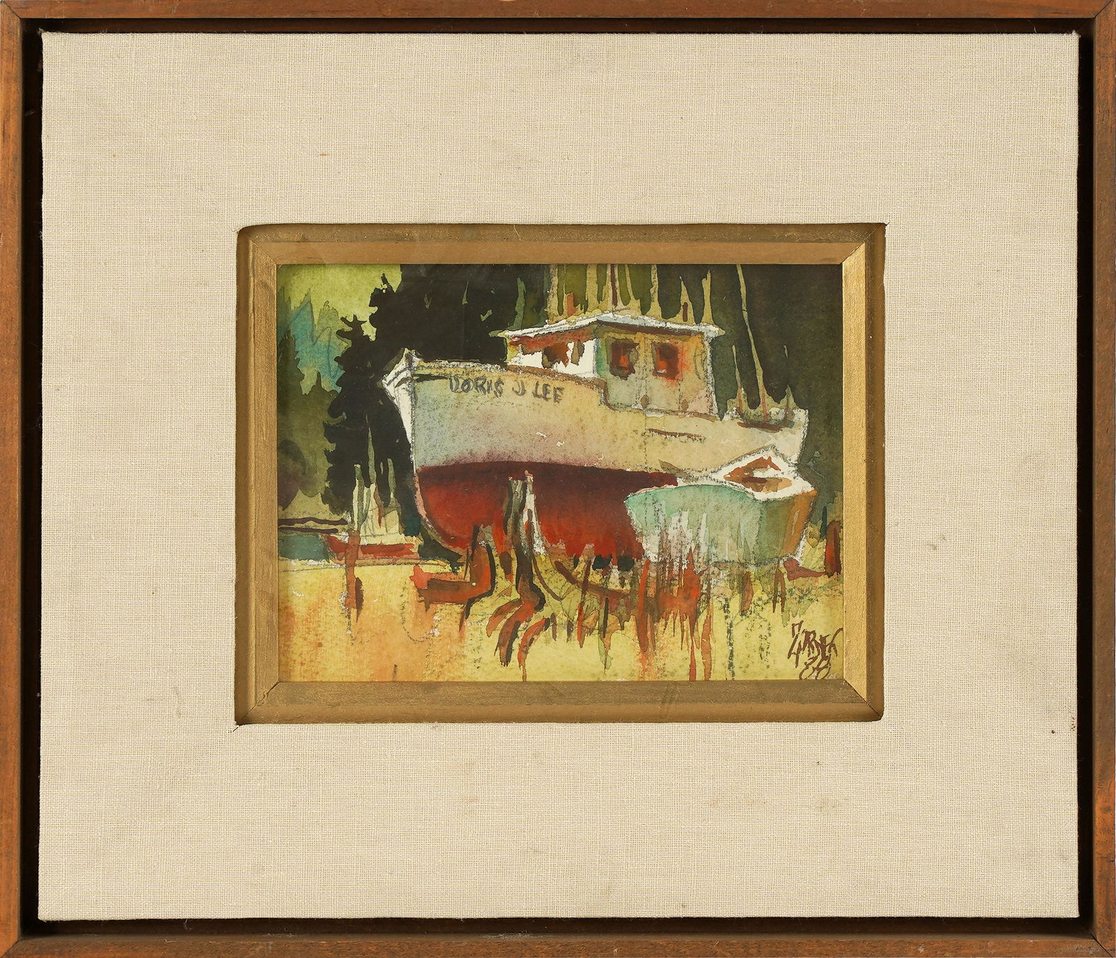 MILFORD ZORNES (1908 - 2008): "HIGH & DRY AT ALFEAIS" (1 of 7)