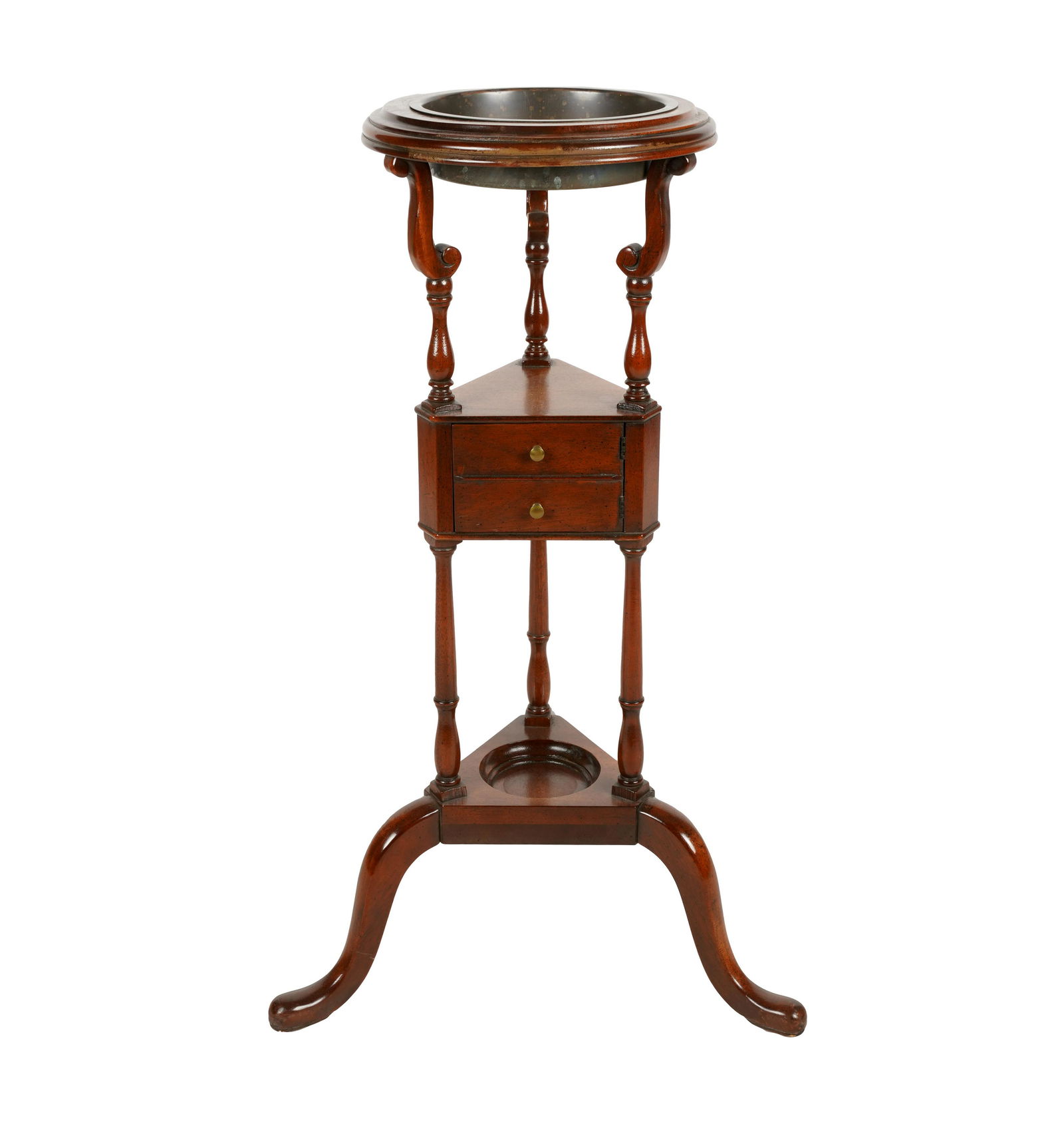 BAKER GEORGIAN-STYLE MAHOGANY PLANT STAND (1 of 8)