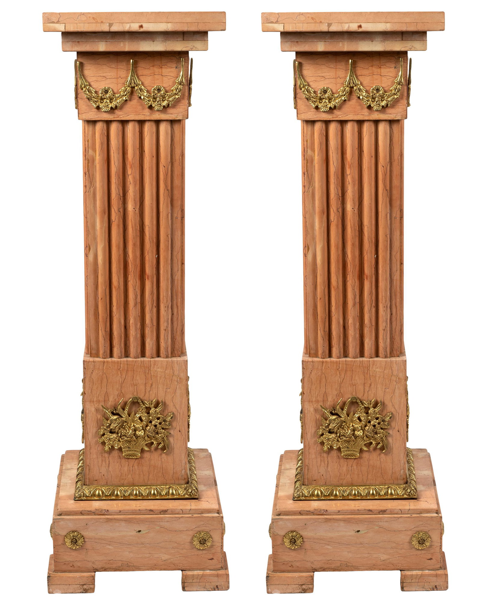 PAIR OF MARBLE PEDESTALS (1 of 13)