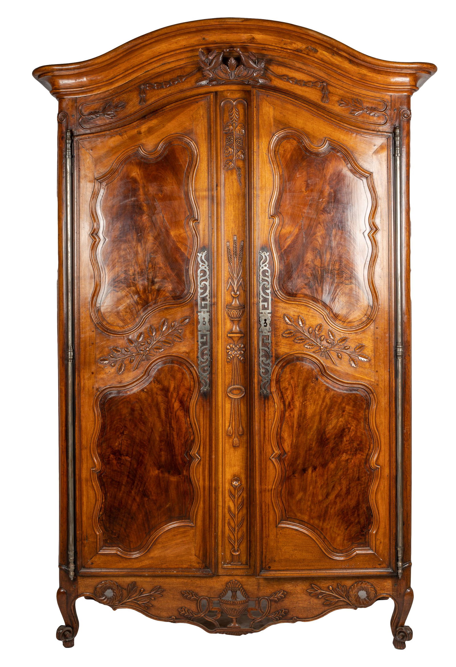 LOUIS XV PROVINCIAL WALNUT WEDDING ARMOIRE (1 of 17)