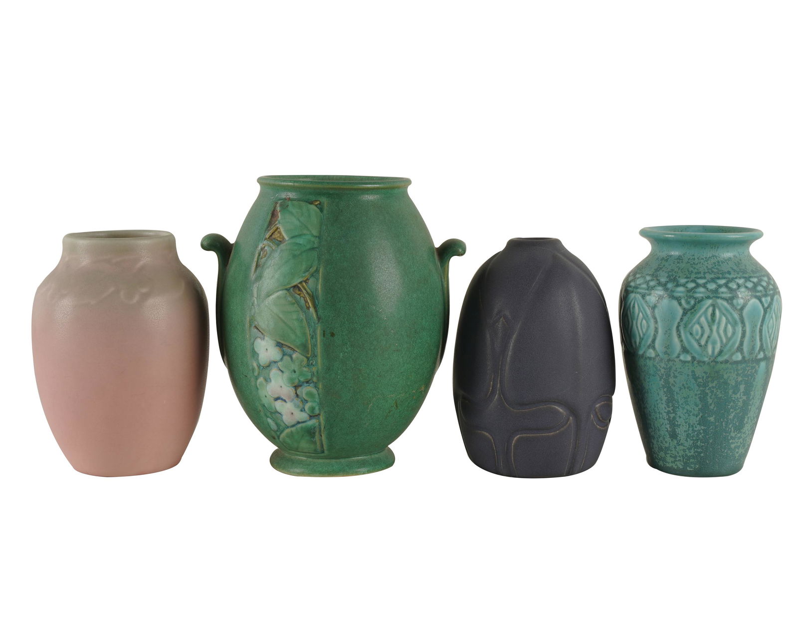 GROUP OF FOUR AMERICAN ART POTTERY VASES (1 of 7)