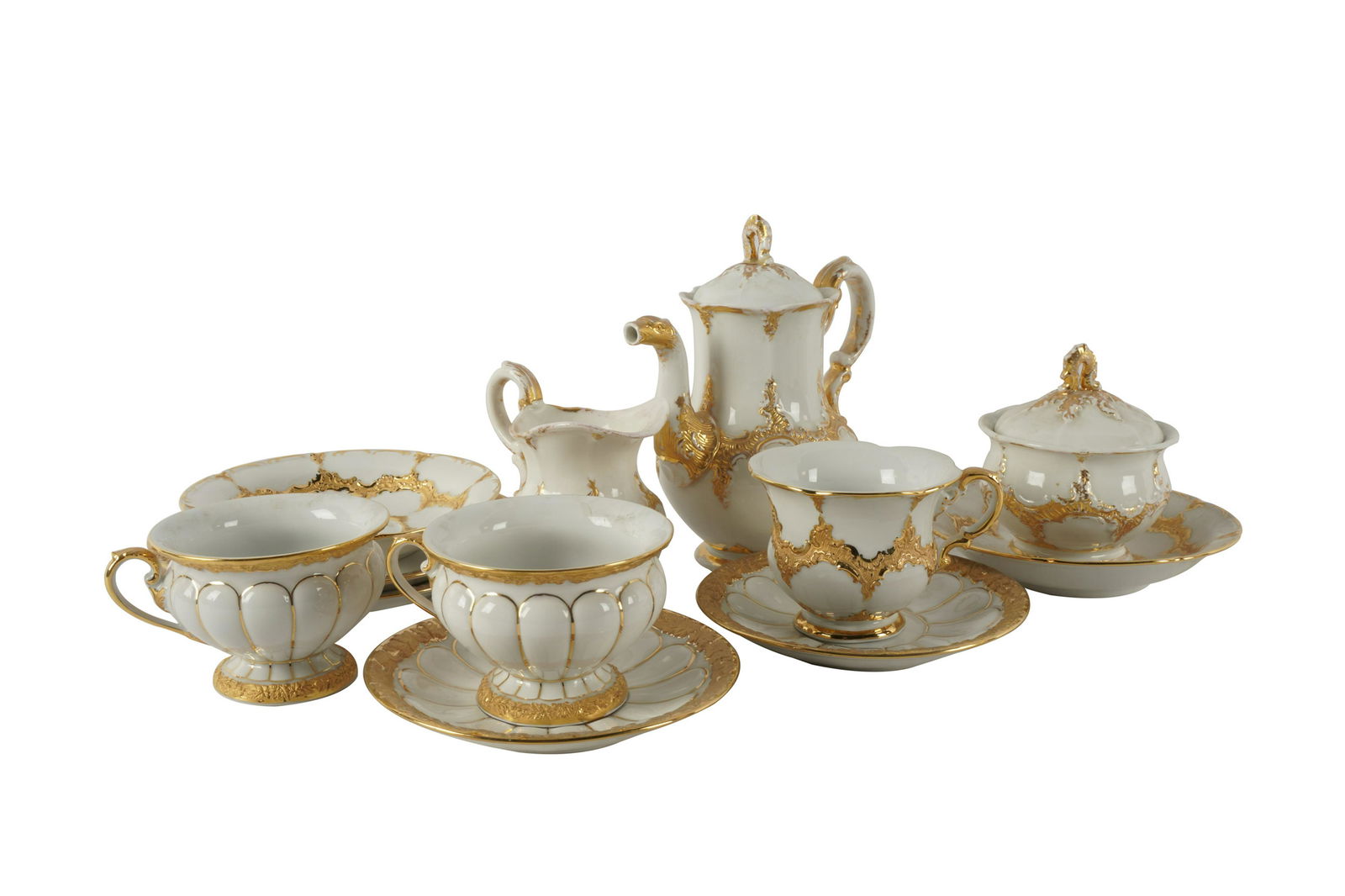 ASSEMBLED MEISSEN PORCELAIN DESSERT SERVICE (1 of 12)